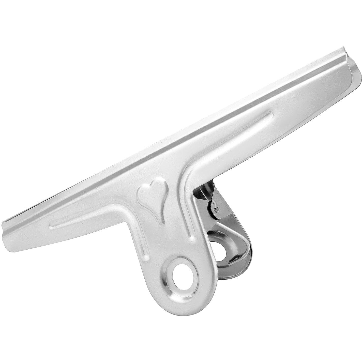 Qwork Stainless Steel Extra Large Bull Clips, 4 Pcs 12"" Paper Clamps Holder, Heavy Duty Metal File Binder Clip