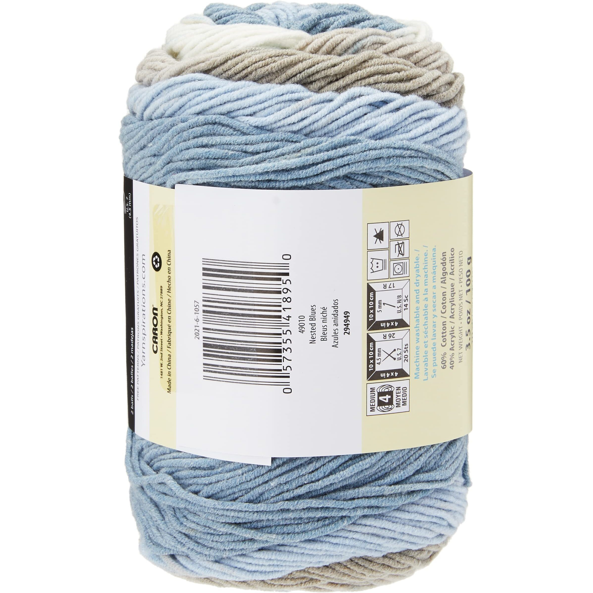 Caron Cotton Cakes Nested Blues - New Color