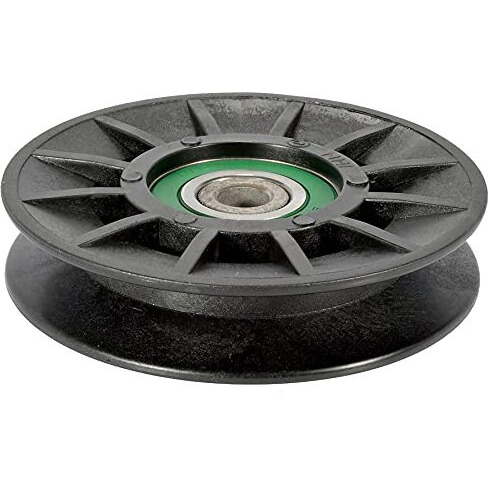 Maxpower 332519B V-Idler Pulley For Craftsman, Husqvarna, Poulan Mowers Replaces Oem Numbers 194326 And 532194326, Black