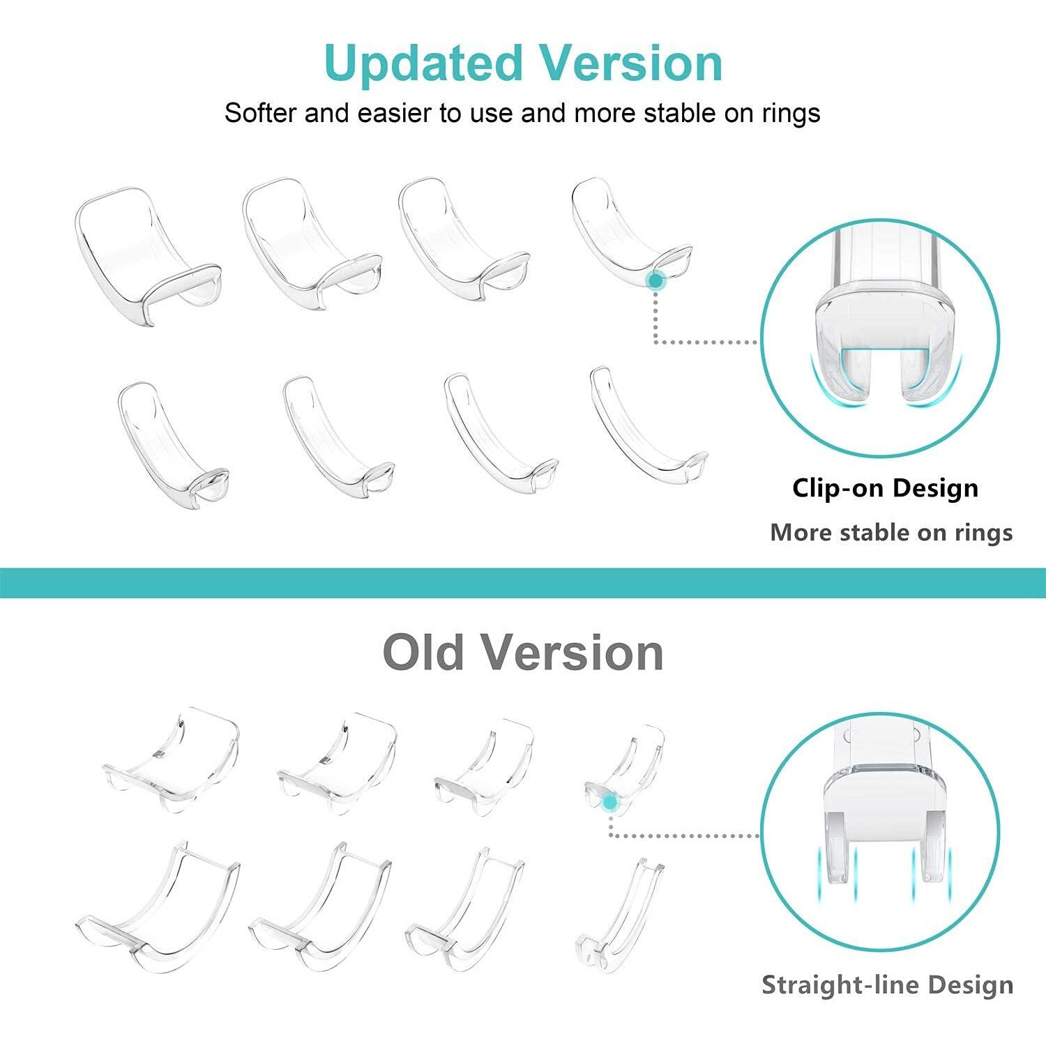 Invisible Ring Size Adjuster For Loose Rings Ring Adjuster Fit Any Rings, Assorted Sizes Of Ring Sizer