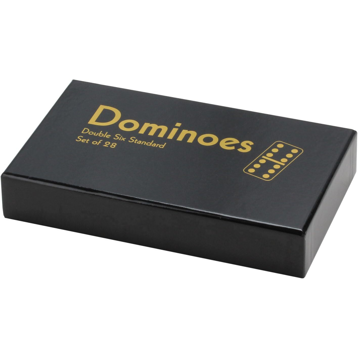 Double Six Professional Dominoes - White With Black Dots, Case Color May Very