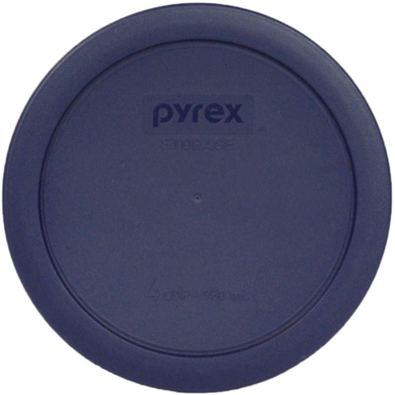 Pyrex (2) 7202-Pc 1 Cup (2) 7200-Pc 2 Cup (2) 7201-Pc 4 Cup Blue Replacement Lids - Original Genuine Pyrex - Made In The Usa