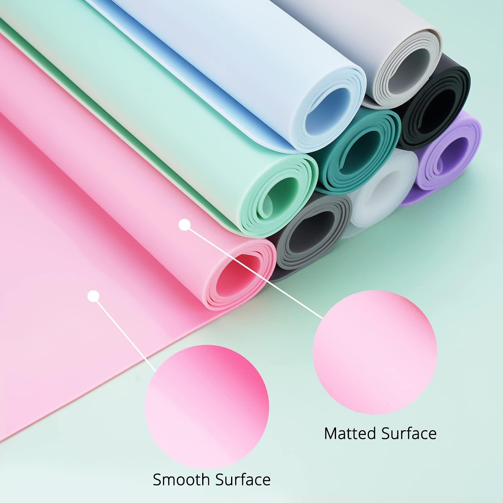 Gartful Silicone Mats For Kitchen Counter, Large Silicone Countertop Protector, Nonskid Heat Resistant Desk Saver Pad, Multipurpose Mat, Placemat (Xl-28"" X 20"&quotX 0.06"", Black)