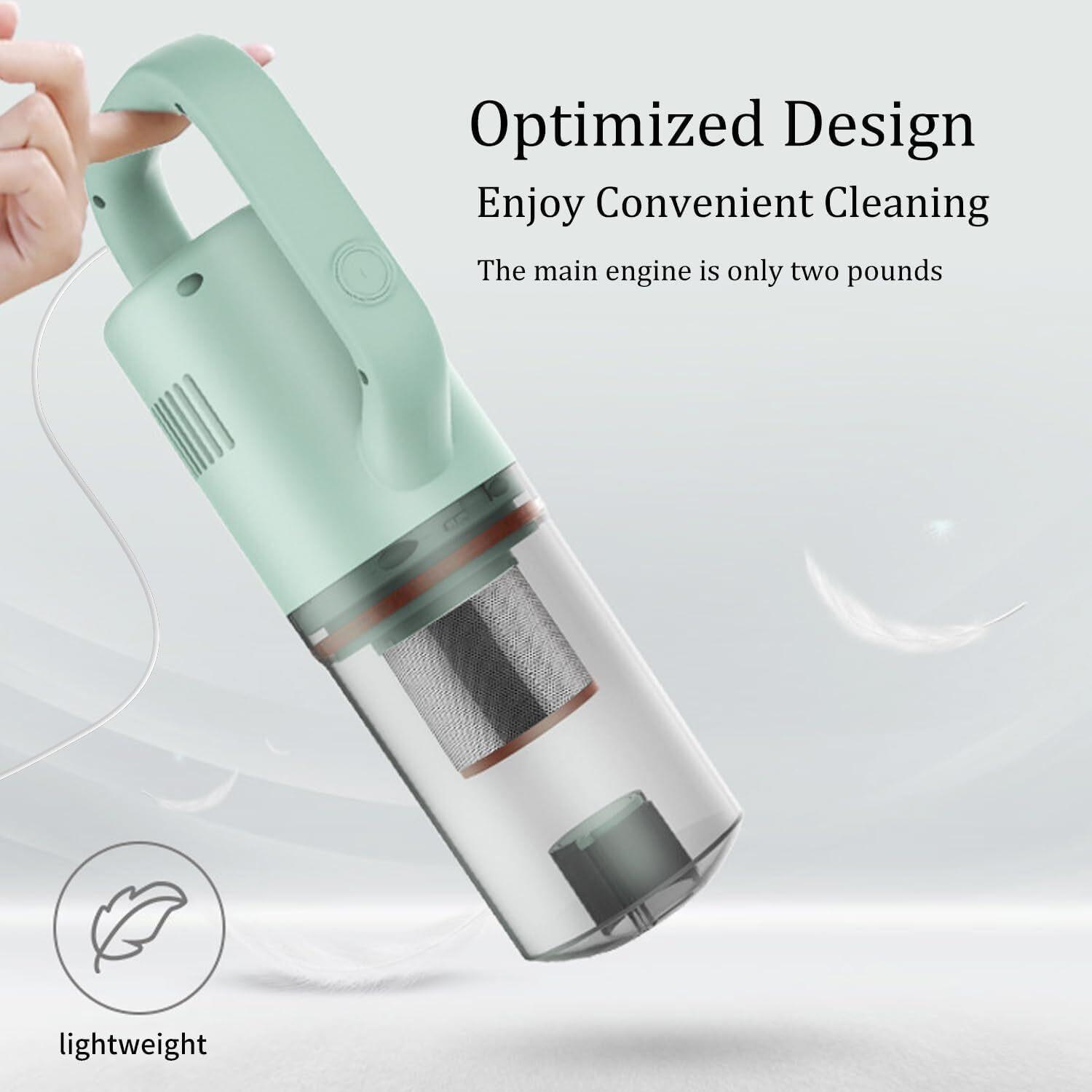 Keromee Stick Vacuum Cleaner, Corded Handheld Vacuum Cleaner Mini Electric Broom For Pet Hair Hardwood Floor Cat Litter Cleaning (13Ft-Cord)