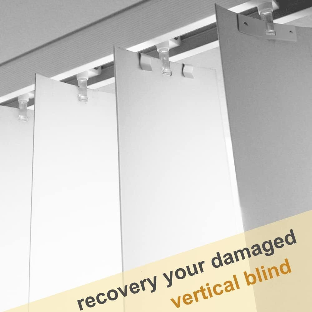 Vertical Blind Repair Vane Savers, 50Pcs Metal Vertical Blind Repair Tabs, Vertical Blinds Repair Kit For Vertical Blinds Replacement Slats