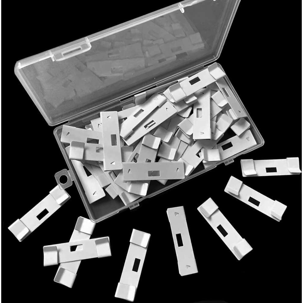 Vertical Blind Repair Vane Savers, 50Pcs Metal Vertical Blind Repair Tabs, Vertical Blinds Repair Kit For Vertical Blinds Replacement Slats