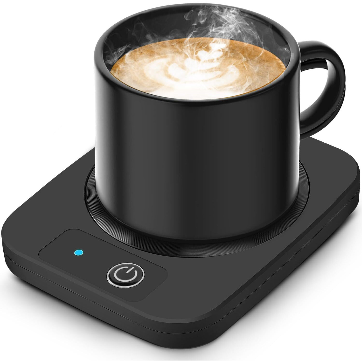 Coffee Mug Warmer, Smart Candle Warmer, Electric Cup Warmer With Aluminum Metal Panel For Office, Desk Accessories, Electric Beverage Warmer For Cocoa, Milk, For Coworkers Friends,
