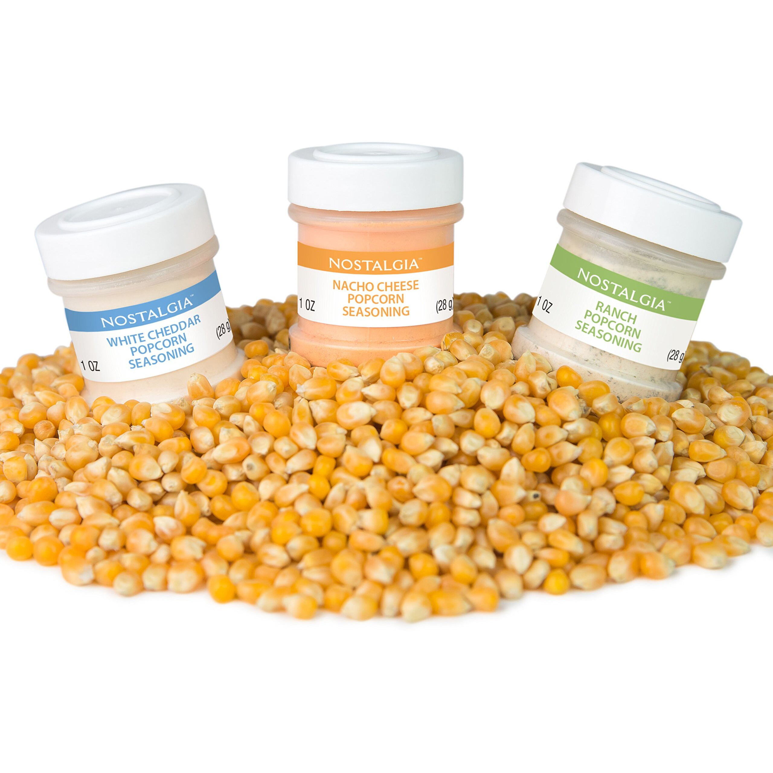 Nostalgia Kpk400 Hot Air & Kettle Kit, 3 Seasonings, Oil, Popcorn Kernels, 1 Count (Pack Of 1)
