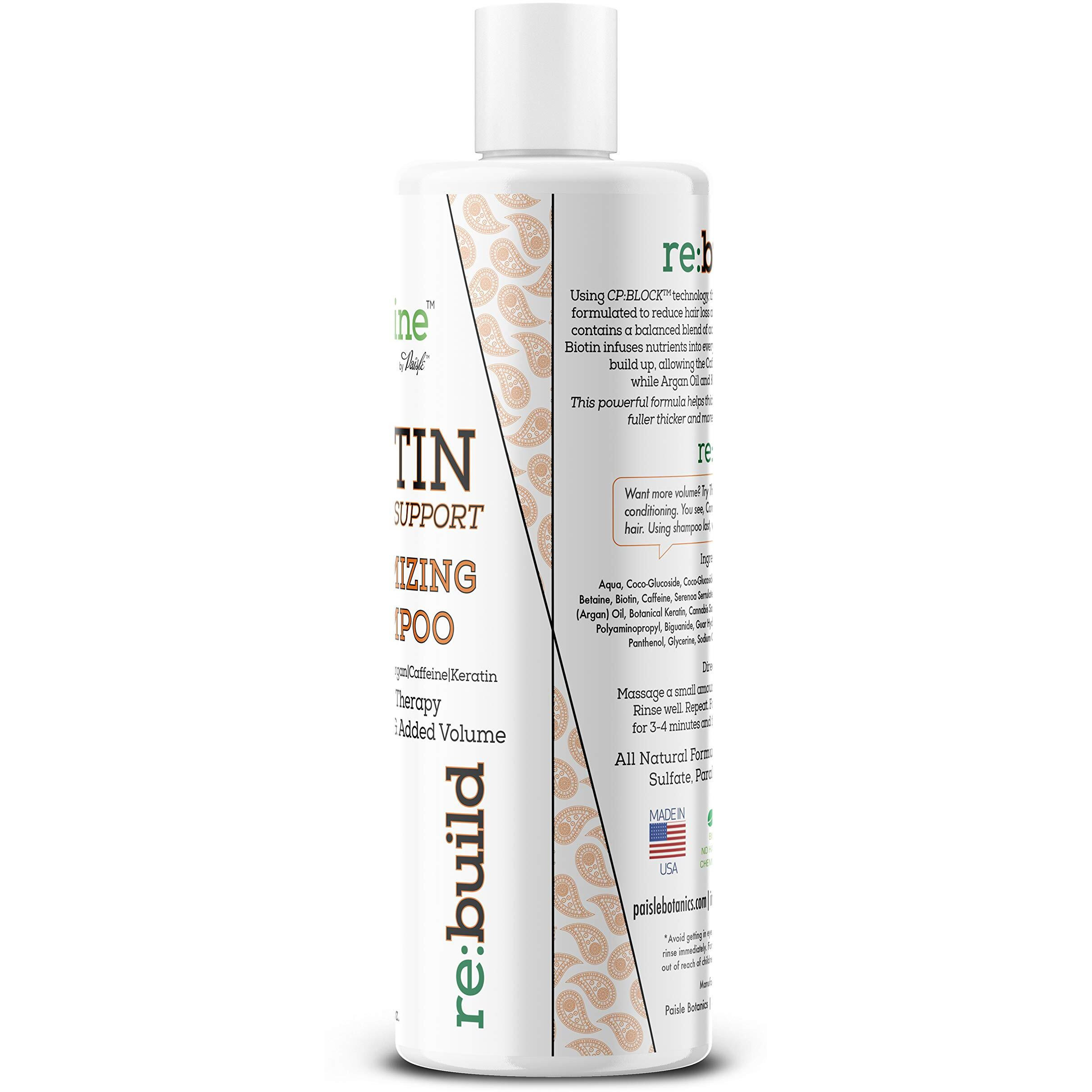 Volumizing Biotin Hair Loss Shampoo Volume Shampoo For Hair Growth All Natural Thickening For Thinning Hair Loss Treatment Sulfate Free For Color Treated Hair For Women & For Men