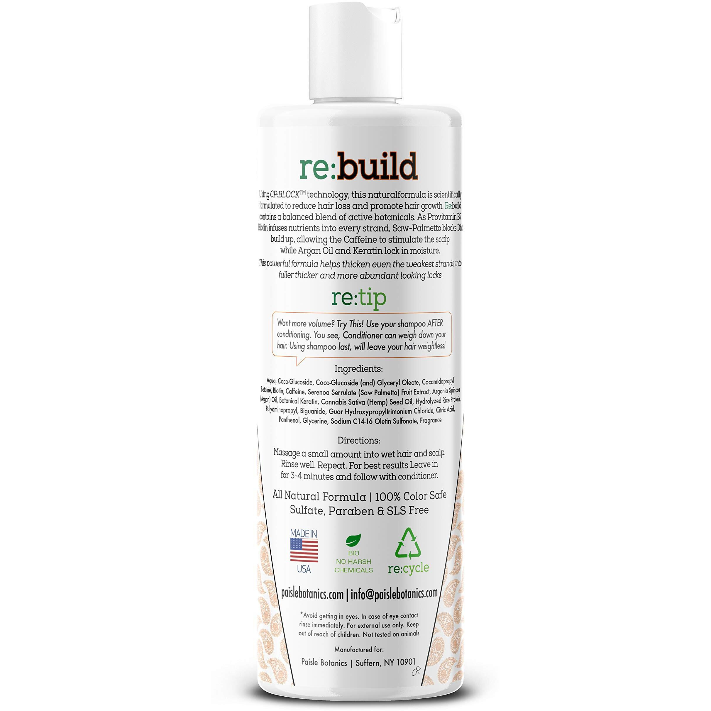 Volumizing Biotin Hair Loss Shampoo Volume Shampoo For Hair Growth All Natural Thickening For Thinning Hair Loss Treatment Sulfate Free For Color Treated Hair For Women & For Men
