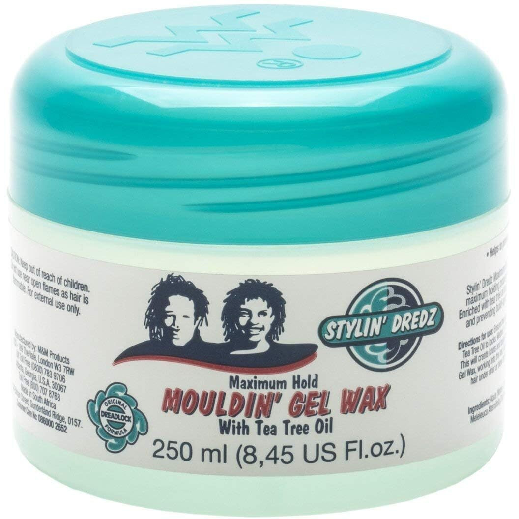 Stylin Dredz Mouldin' Gel Wax - Loc N Twist Gel - Dreadlock Gel Wax With Tea Tree Oil - 125 Ml Single