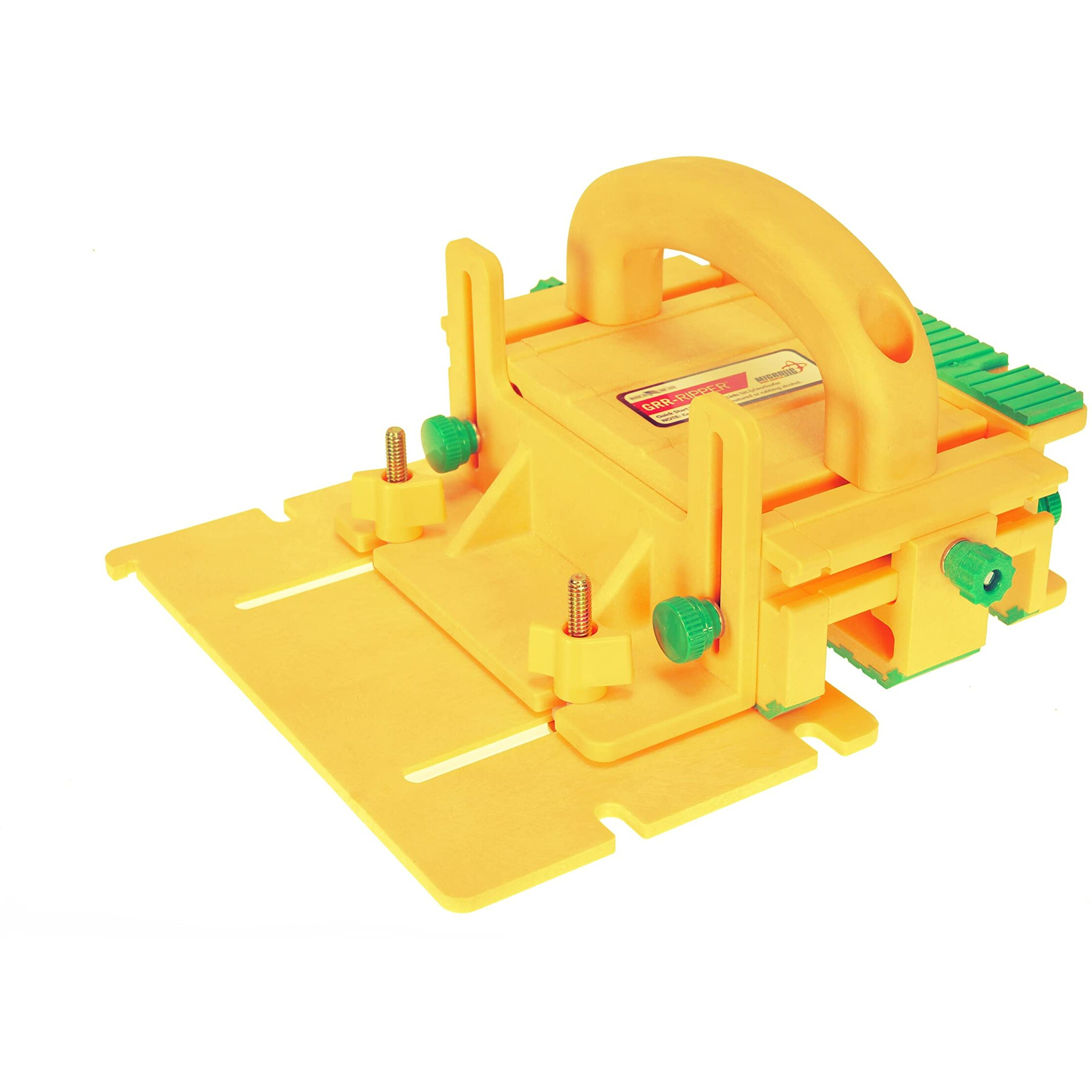 Microjig Grr-Ripper Gr-200 Advanced Adjustable Table Saw Pushblock, Yellow