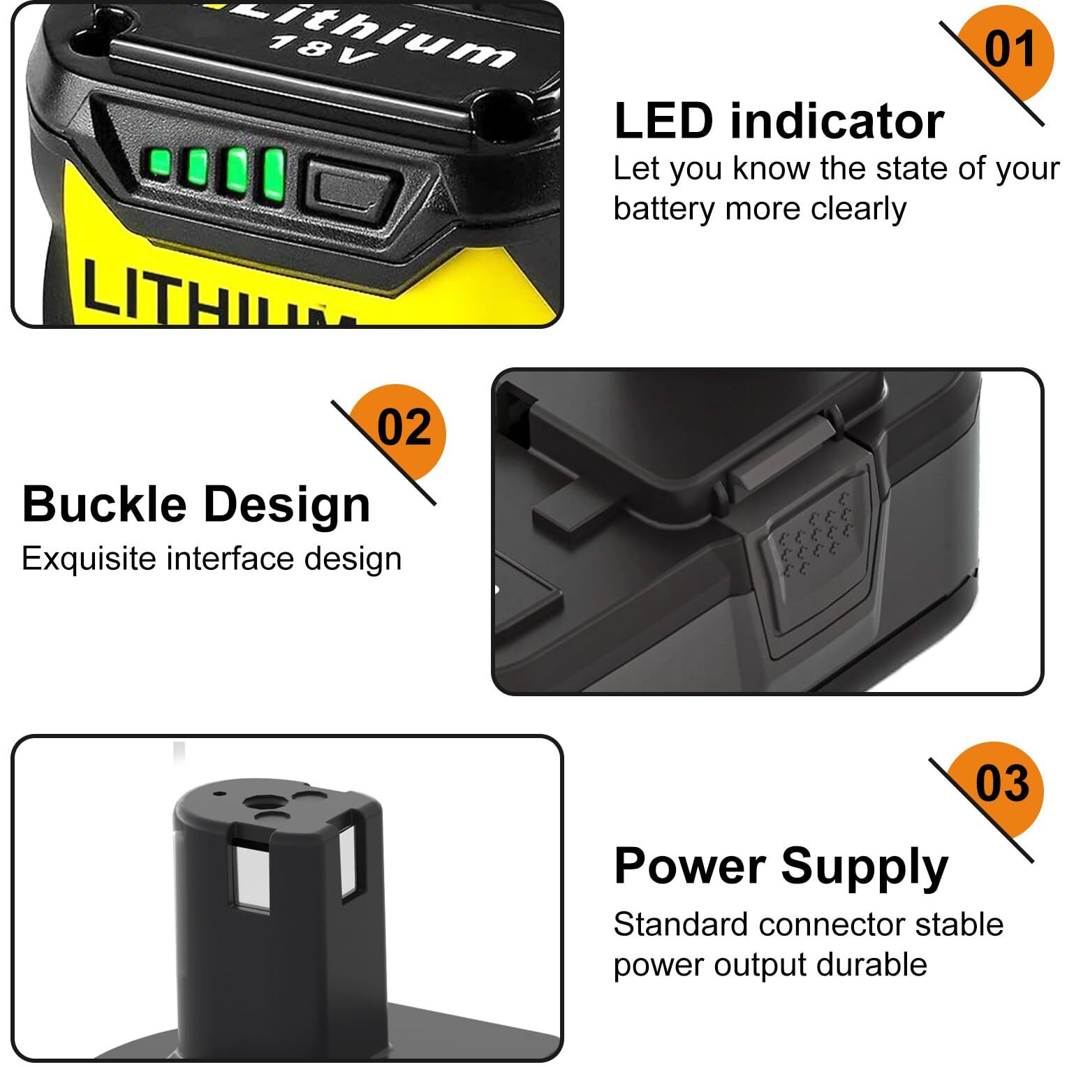 Upgraded 6000Mah P102 & P117 Charger Replacement For Ryobi 18V Battery And Charger Combo Compatible With Ryobi 18V Battery P102 P103 P104 P105 P107 P108 P109 P190(Green)