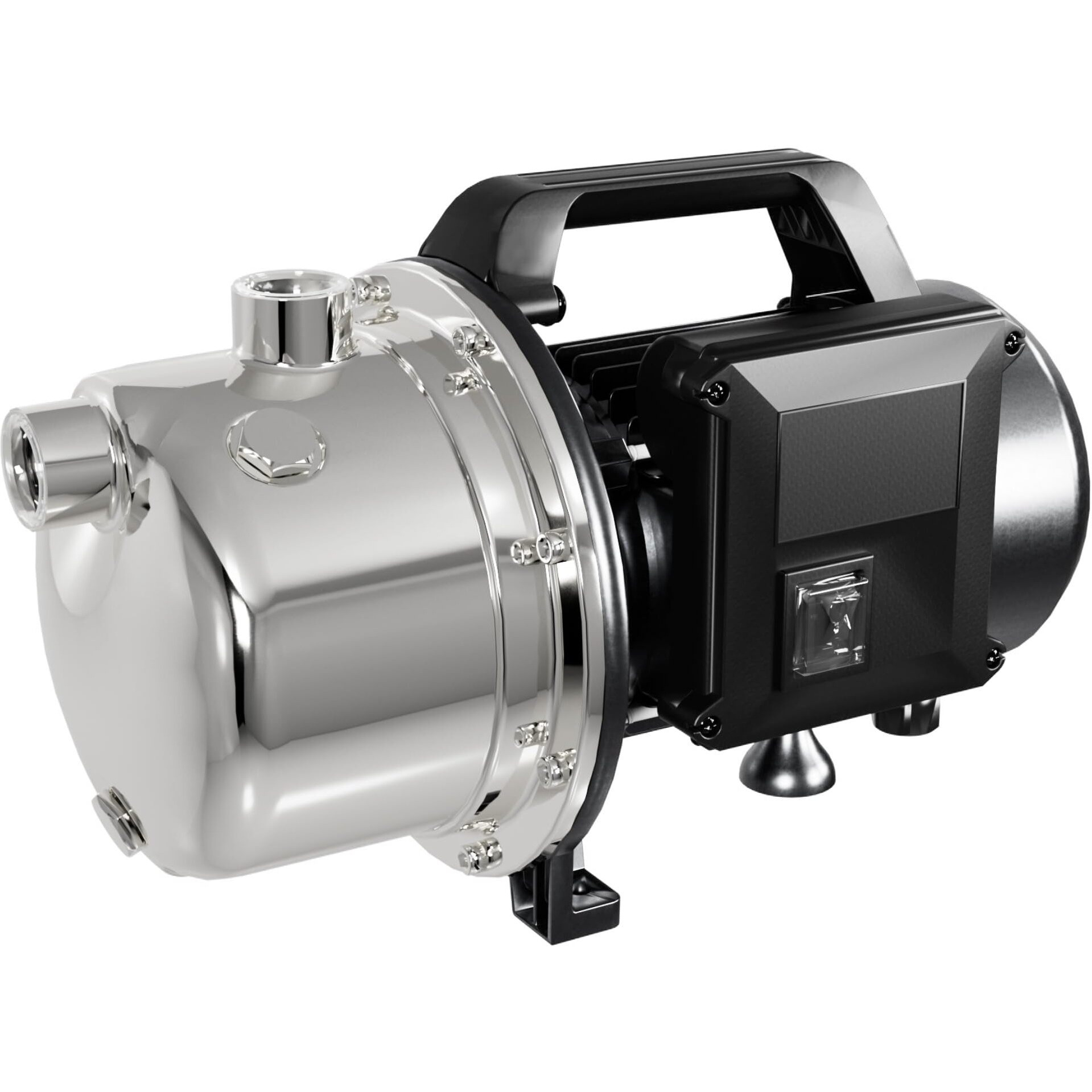Lanchez 1 Hp Shallow Well Pump,Garden Pump, Portable Stainless Steel Water Transfer Draining Irrigation Jet Pump For Water Removal, Lawn Fountain Pump 1294 Gph 147 Feet Height