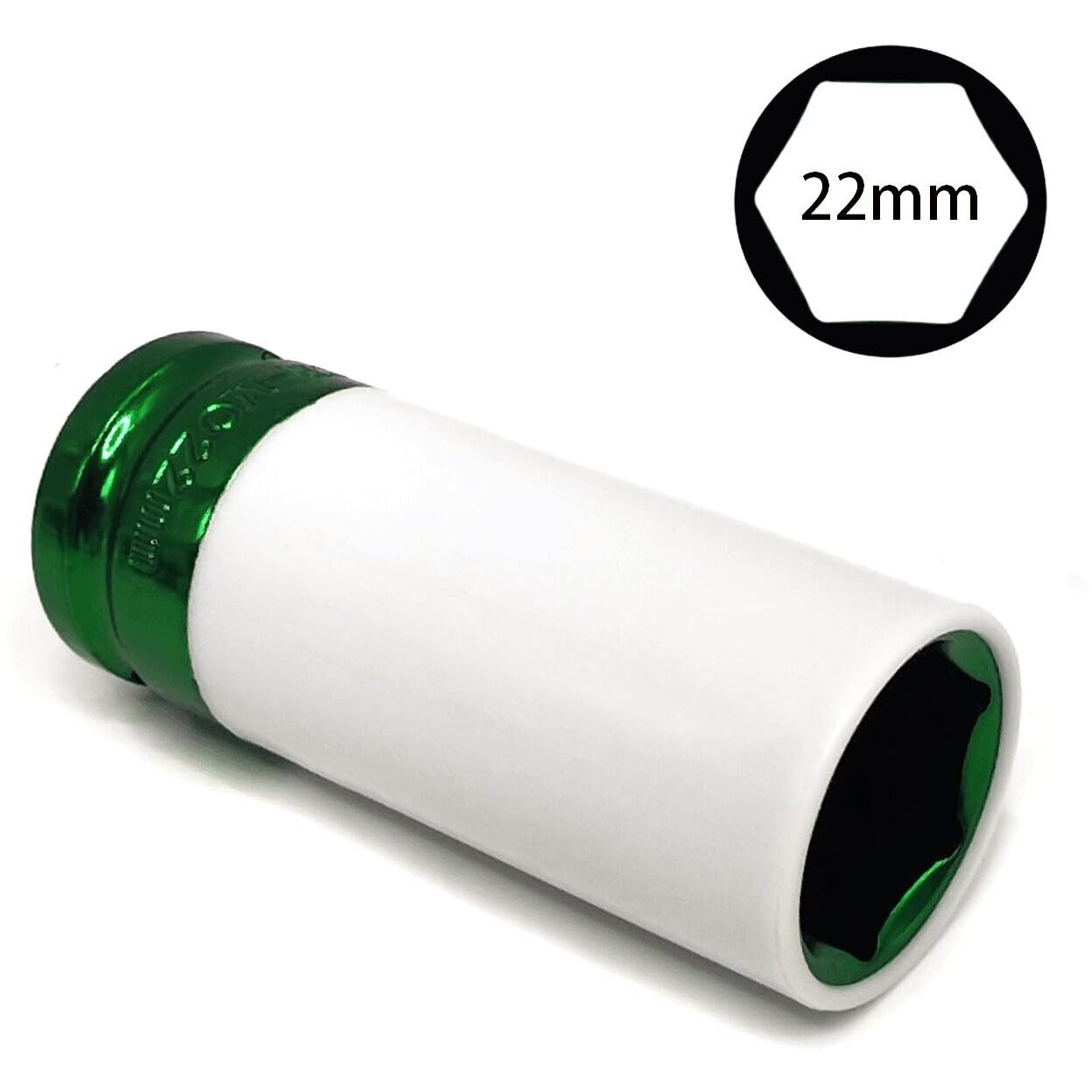 Jeuclel 22Mm 1/2"" Drive Wheel Protector Impact Socket, Lug Nut Impact Socket, Non-Marring Lug Nut Thin Wall Deep Socket, Wheel Protector Impact Socket, Thin Wall Nut Protector Impact Socket