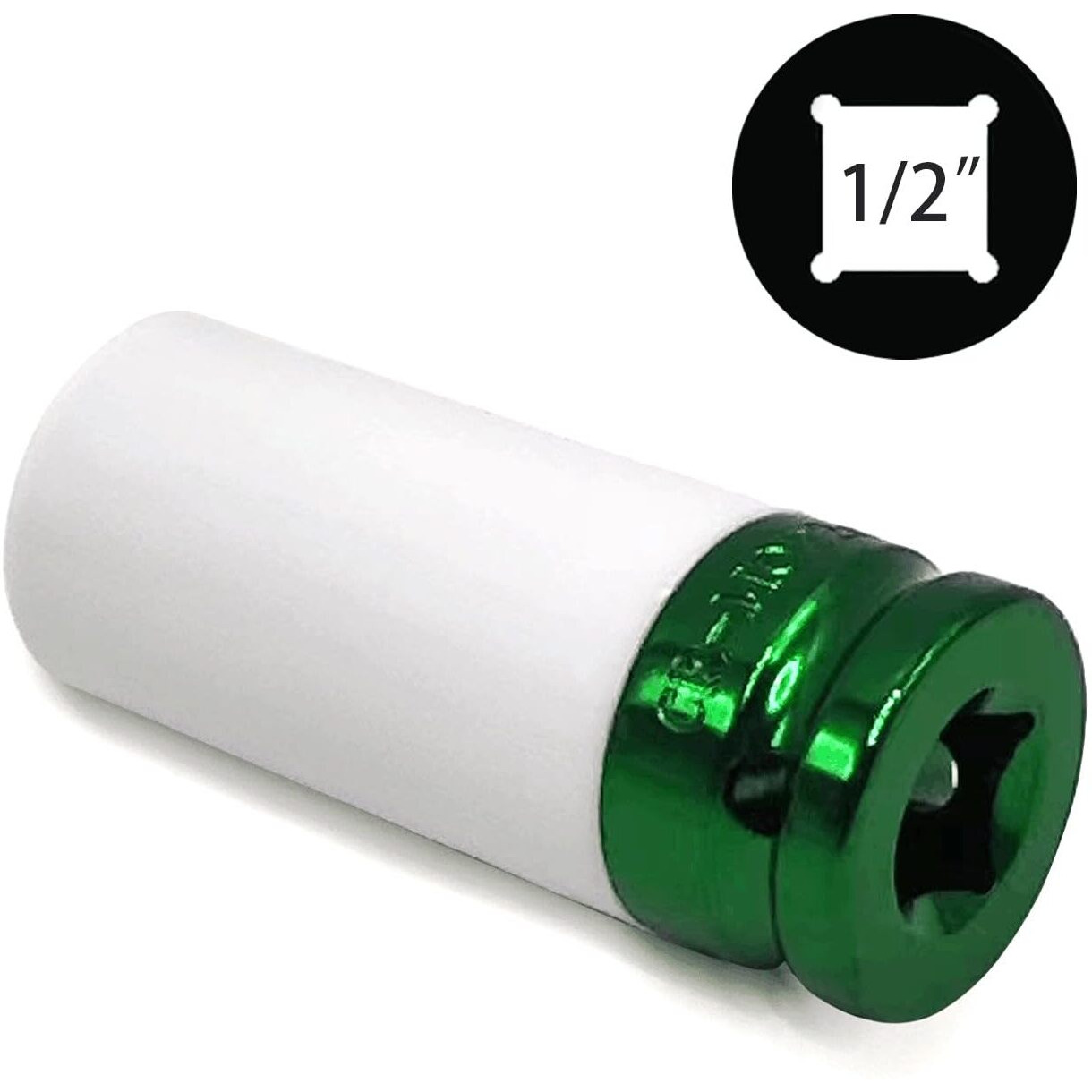 Jeuclel 22Mm 1/2"" Drive Wheel Protector Impact Socket, Lug Nut Impact Socket, Non-Marring Lug Nut Thin Wall Deep Socket, Wheel Protector Impact Socket, Thin Wall Nut Protector Impact Socket