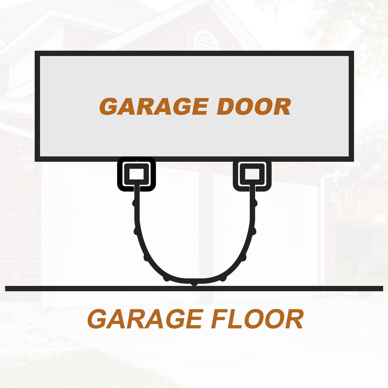 (18Ft) Garage Door Weather Stripping Bottom Rubber Seal Replacement For Wayne Dalton Garage Door Bottom Seal 154448 Fit Wayne Dalton 8000 And 9000 Series Foam Core 18 Feet Wide Doors
