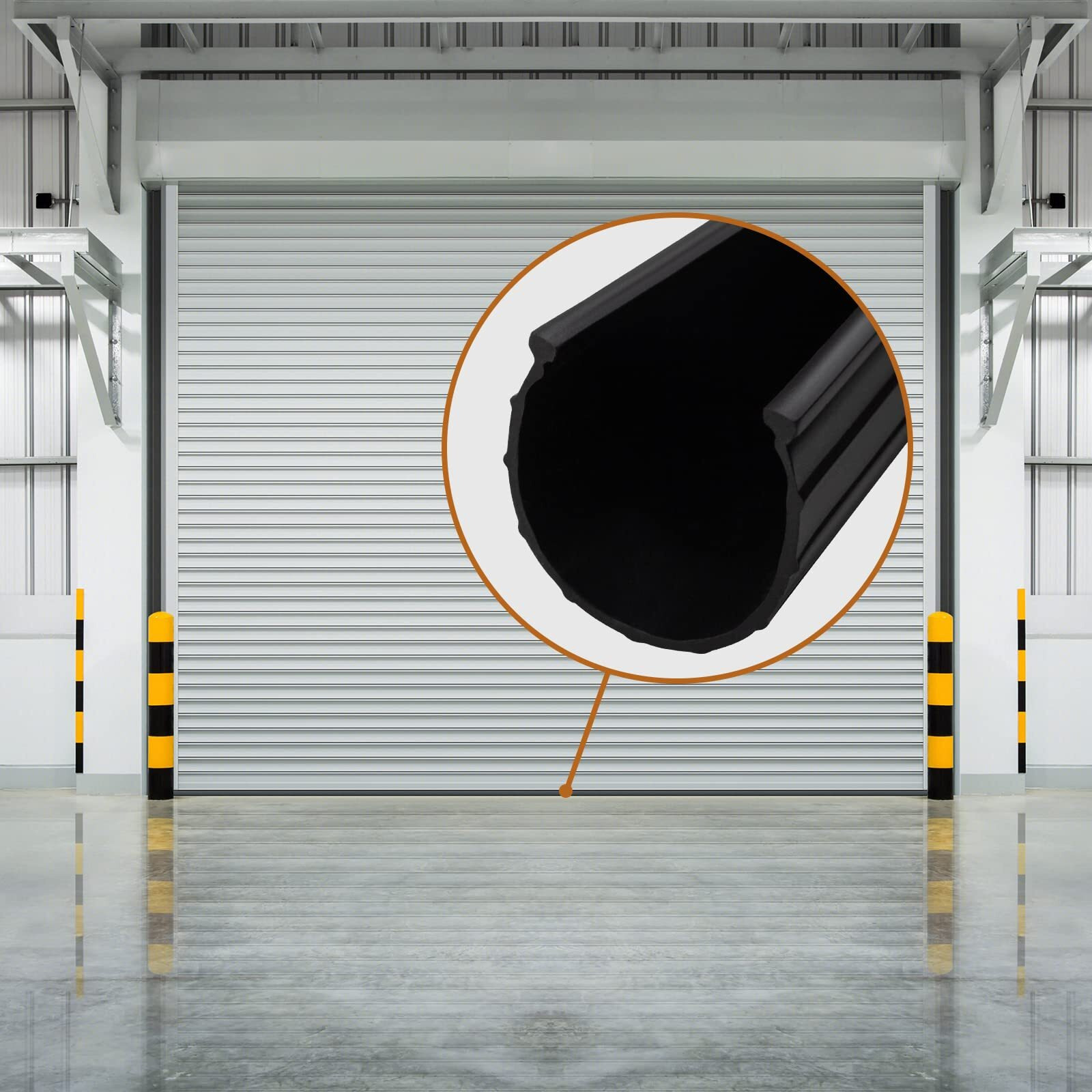 (18Ft) Garage Door Weather Stripping Bottom Rubber Seal Replacement For Wayne Dalton Garage Door Bottom Seal 154448 Fit Wayne Dalton 8000 And 9000 Series Foam Core 18 Feet Wide Doors