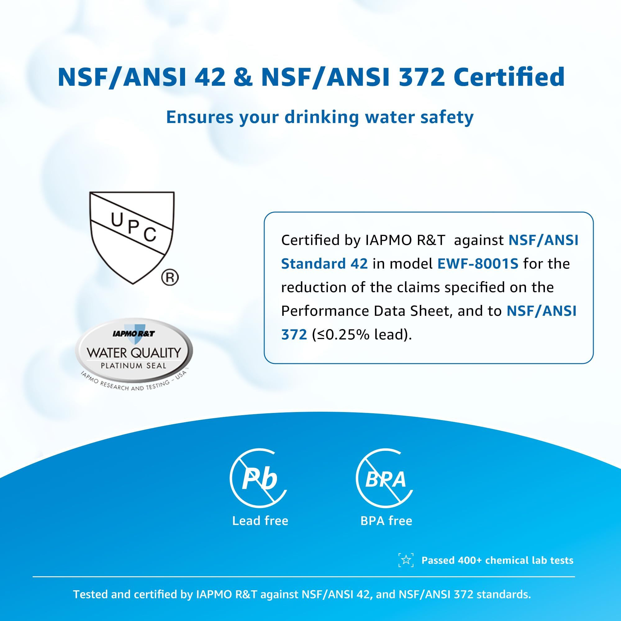 Filterlogic 3Us-Pf01 Under Sink Water Filter, Replacement For Advanced 3Us-Pf01, 3Us-Max-F01H, 3Us-Pf01H, Delta Rp78702, Manitowoc K-00337, K-00338, Hf20, Hf25, Hf27, Hf25-S, Hf20-I, Pack Of 1
