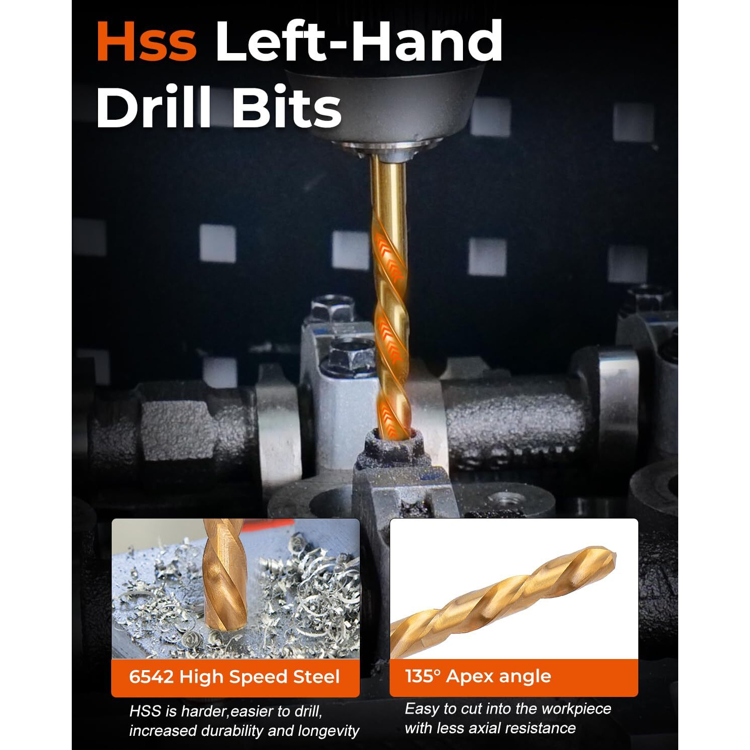 Topme Screw Extractor Set, 14Pcs Easy Out Screw Extractor Set And Left-Hand Drill Bit Set, Stripped Screw Extractor Set For Removing Damaged Screws, Broken Bolts, Studs