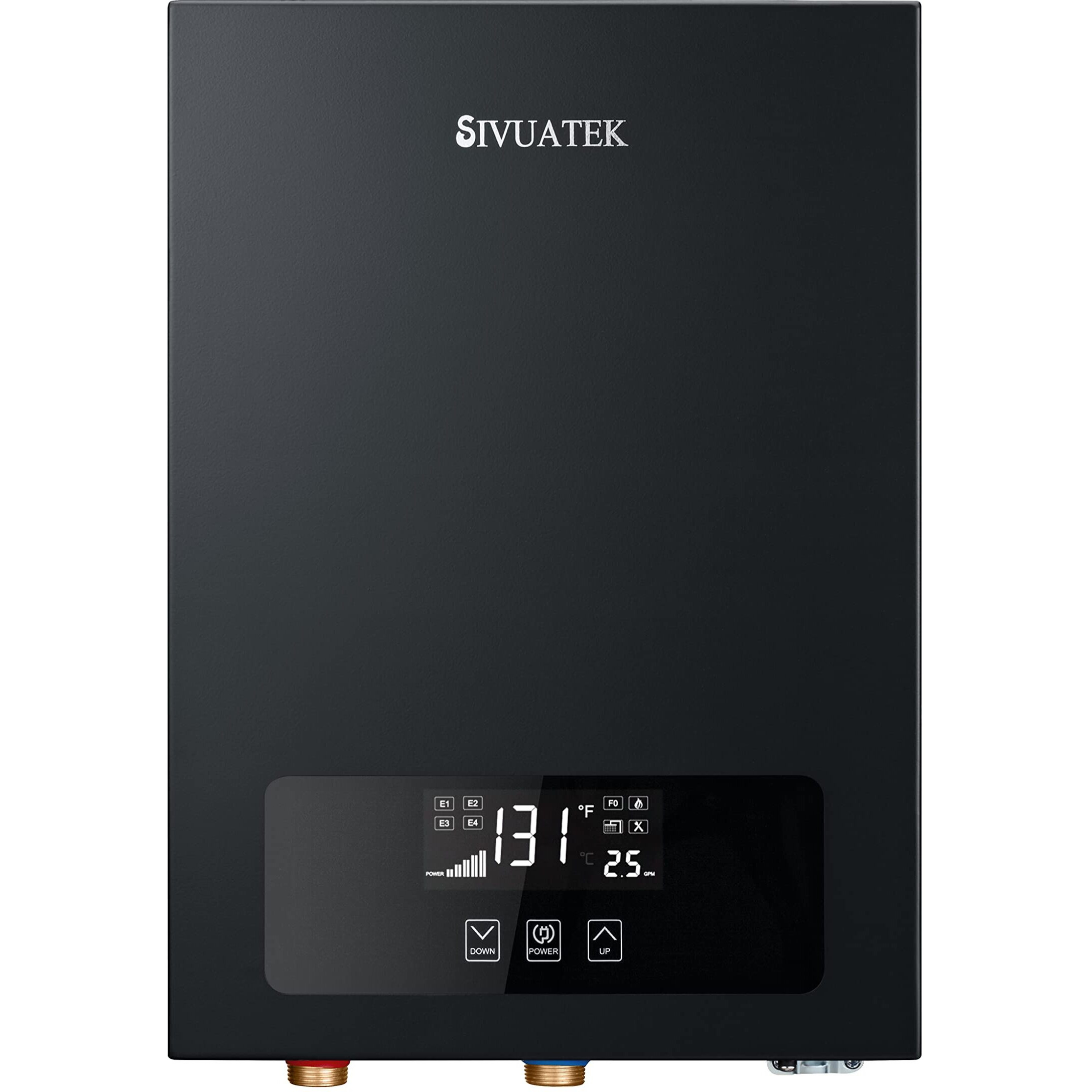 Electric Tankless Water Heater Sivuatek 18Kw, 240V - On-Demand Hot Water For Whole House - Etl Certified, Self Modulating - Compact Design For Easy Installation - For 2 Showers