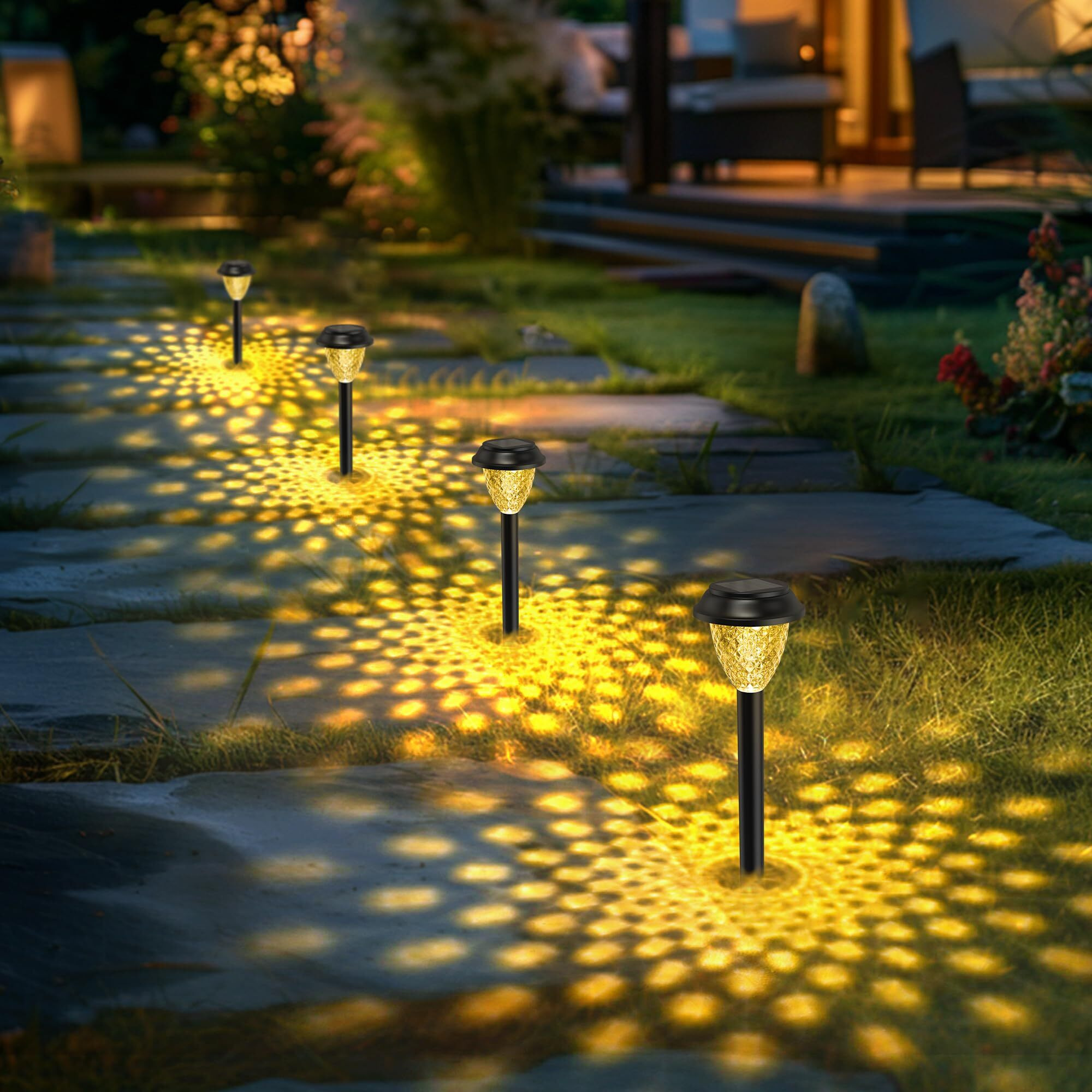 Solpex Solar Lights For Outside,10 Pack Solar Lights Outdoor Waterproof,Warm White Outdoor Solar Lights For Yard,Garden,Pathway,Patio And Landscape Lighting Decor