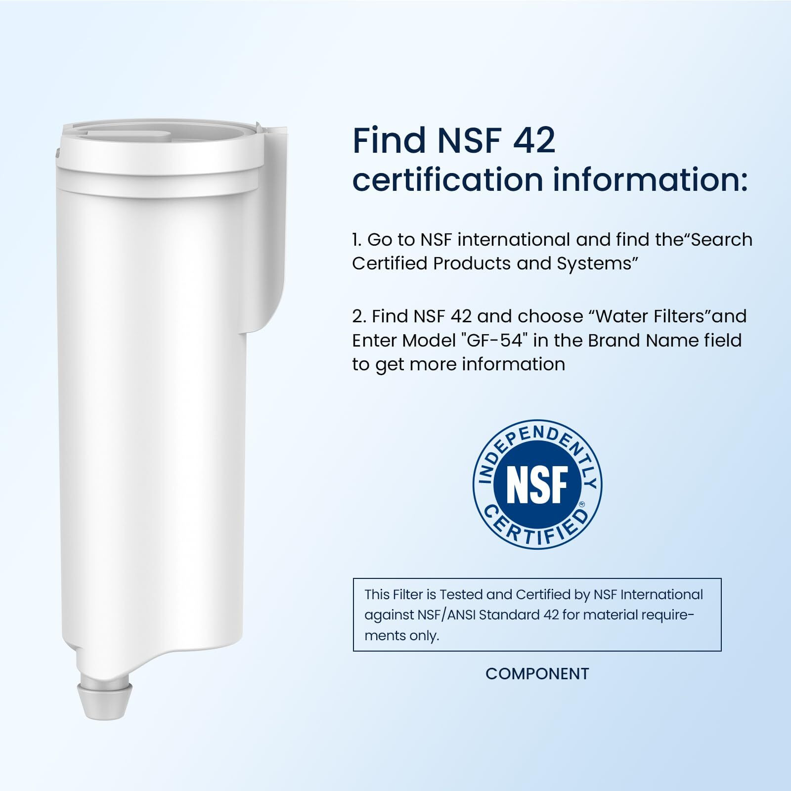 Glacier Fresh New Upgrades Replacement For Ge Profile Opal Ice Maker Filter, Nsf 42 Certified, Ge Opal Ice Maker Filter,Opal Ice Maker Filter Replacement Easy Install, Opal Filter, 2 Pack