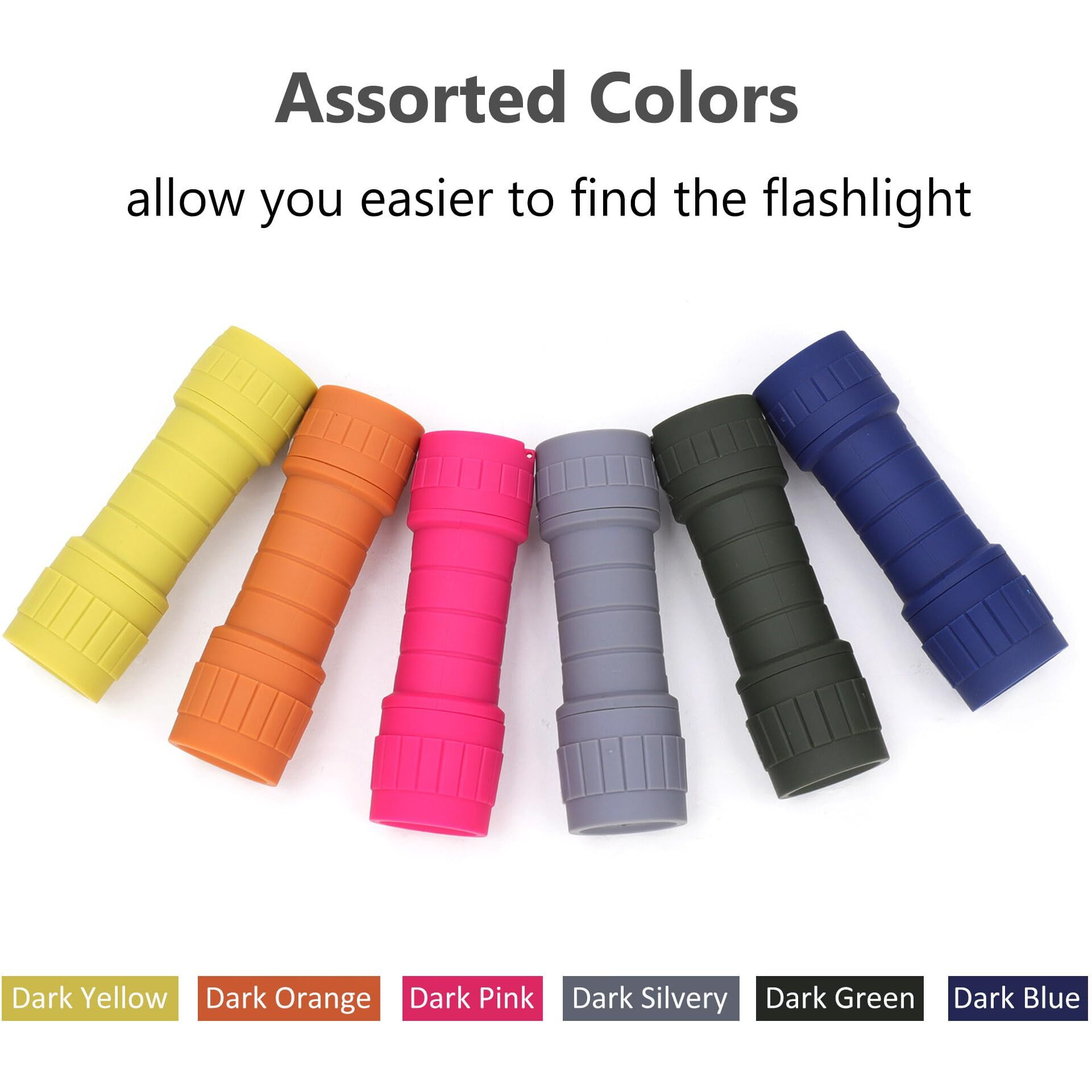Seamagic 6-Pack Small Flashlights Set, Super Bright 100 Lumen Led Flashlight Pack With 18-Piece Aaa Batteries Included, Mini Flashlight For Kids, Outdoor Flashlight For Camping, Hiking, Emergency