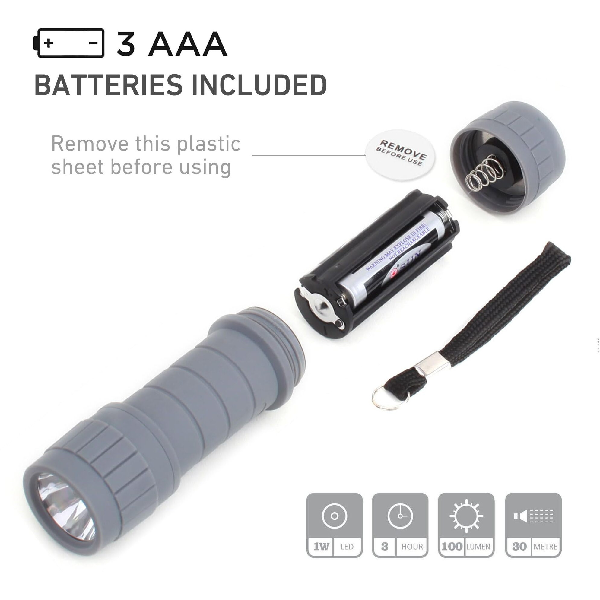 Seamagic 6-Pack Small Flashlights Set, Super Bright 100 Lumen Led Flashlight Pack With 18-Piece Aaa Batteries Included, Mini Flashlight For Kids, Outdoor Flashlight For Camping, Hiking, Emergency