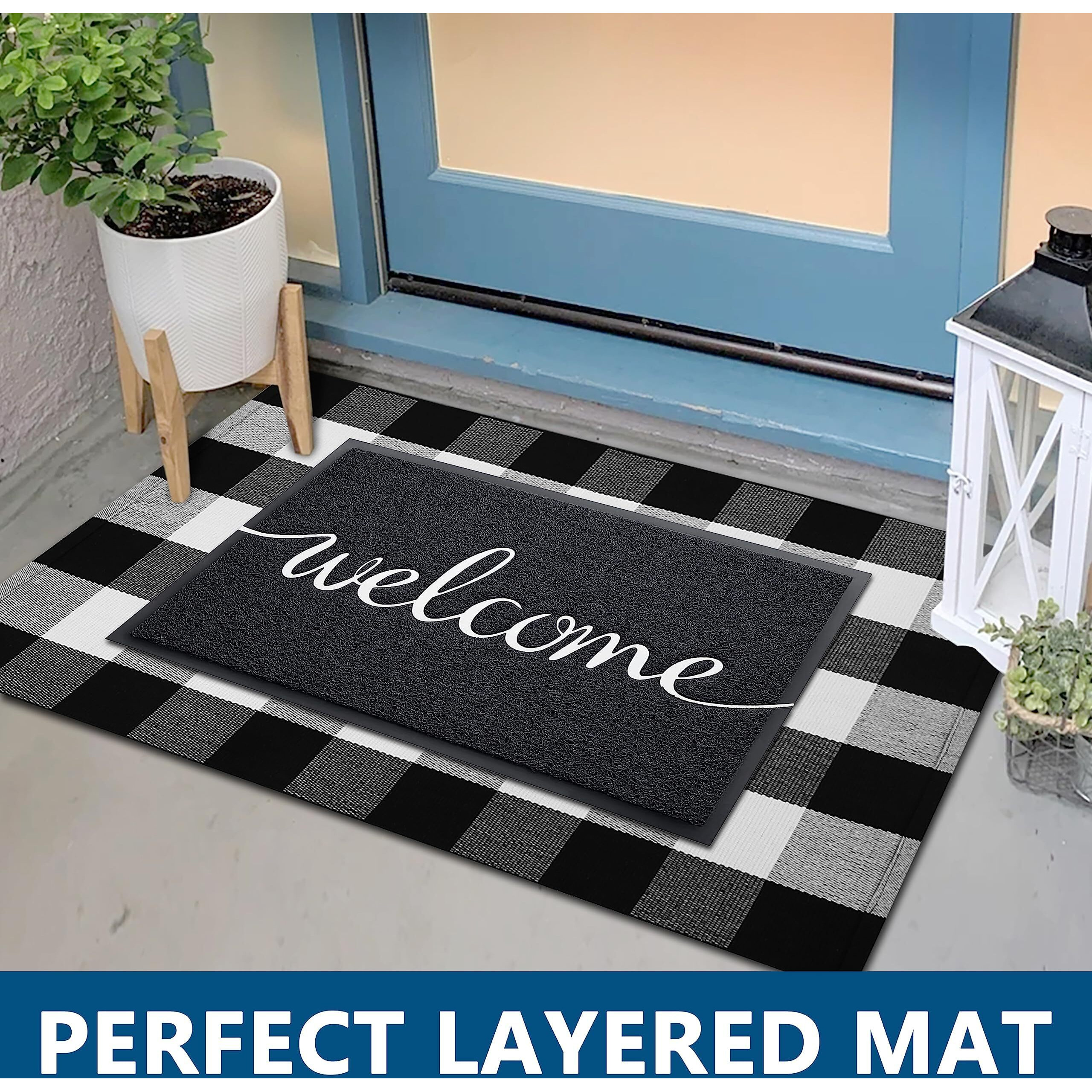 Earthall Funny Welcome Mats Outdoor, Front Door Mat For Outside Entry, Doormat Outdoor/Indoor Entrance, Front Door Rugs For Entryway Indoor, Outdoor Mats For Home Entrance, Front Porch Decor 20"&quotX32""