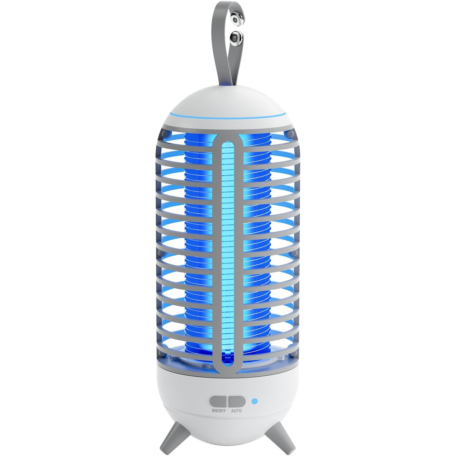 Cordless Bug Zapper Outdoor & Fly Zapper Indoor & Wireless Mosquito Zapper Portable Camping Bug Zapper Fly Trap 2500Mah Bug Zapper Electric Trap Ideal For Fly Traps (White)
