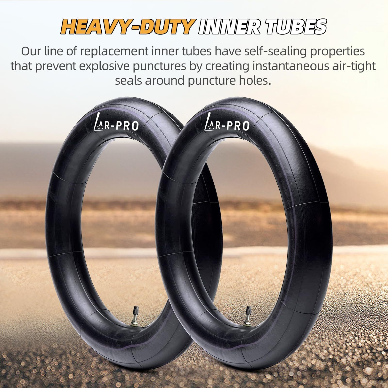 (2-Pack) Universal Fit 3.00-14 Dirt Bike Inner Tubes - 90/100-14    Rear Inner Tube Compatible With 125Cc And 140Cc Pit Pro Bikes, Trail Bikes, Dirt Bikes, And Foot Bikes - Heavy Duty Inner Tubes