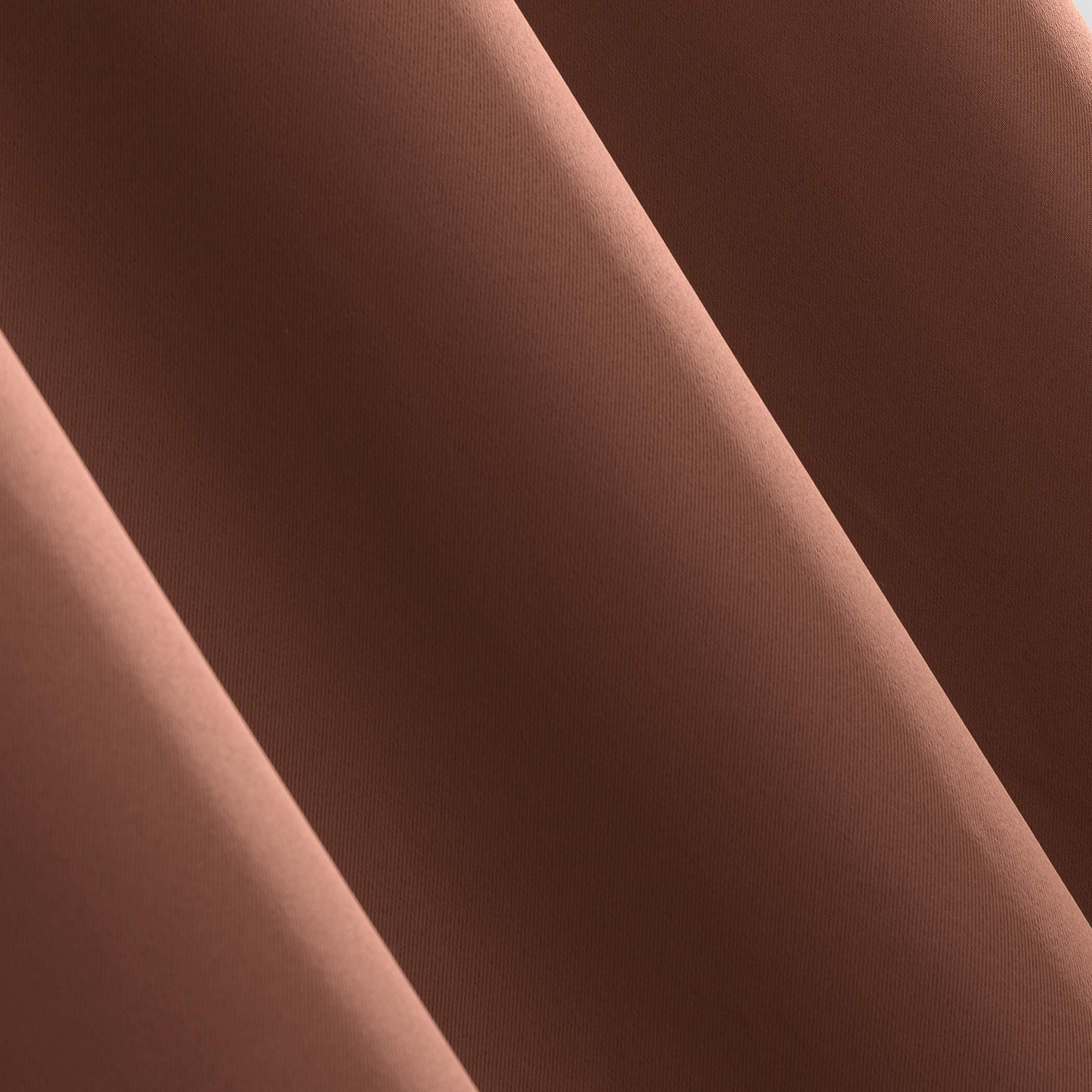 Sun Zero Easton Energy Saving Blackout Grommet Curtain Panel, 40"" X 95"", Terracotta Orange