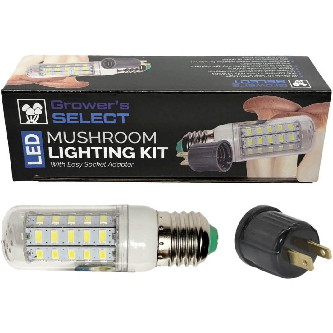 Myco Labs Grower's Select E26 Led Light | Mushroom Lighting Kit | With Socket Adapter