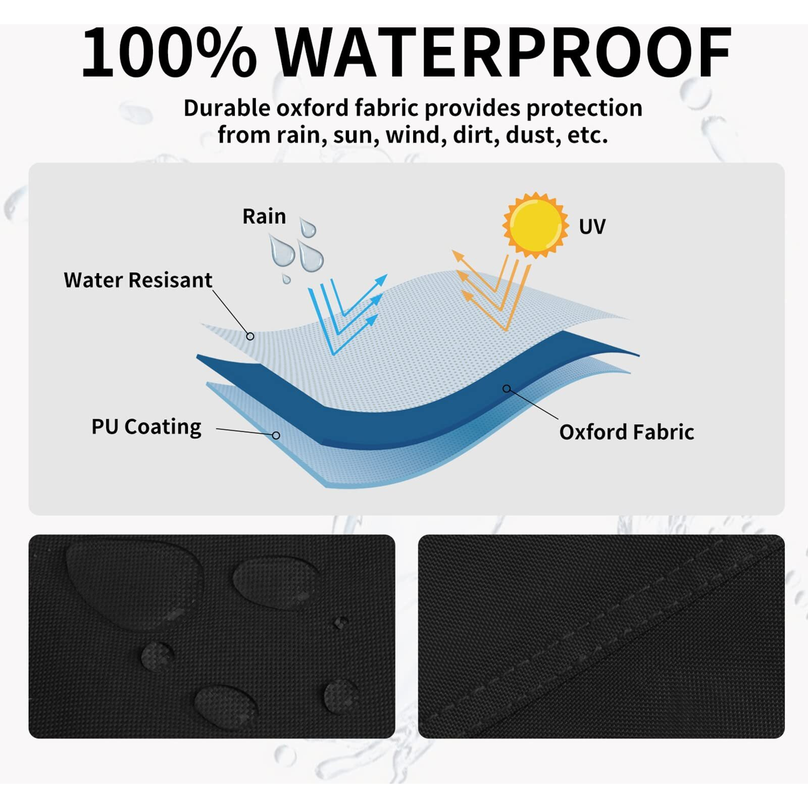 Easy-Going Patio Heater Cover With Zipper And Storage Bag, Waterproof Outdoor Heater Cover Dustproof, Uv-Resisant, Wind-Resistant (89"&quotH X 33"&quotD X 19"&quotB, Black)