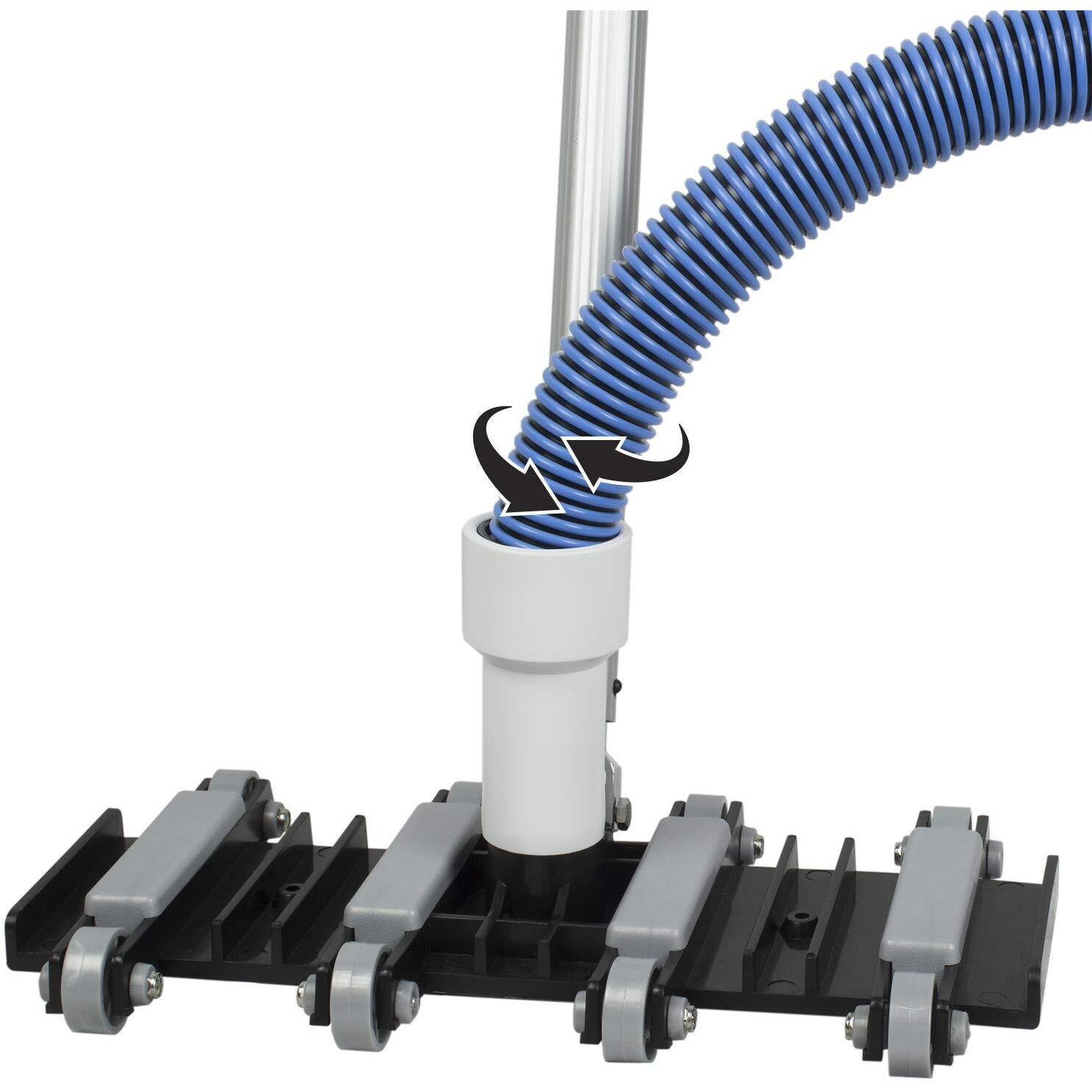 Poolmaster 33430 Heavy Duty In-Ground Pool Vacuum Hose With Swivel Cuff, Made In The Usa, 1-1/2-Inch By 30-Feet