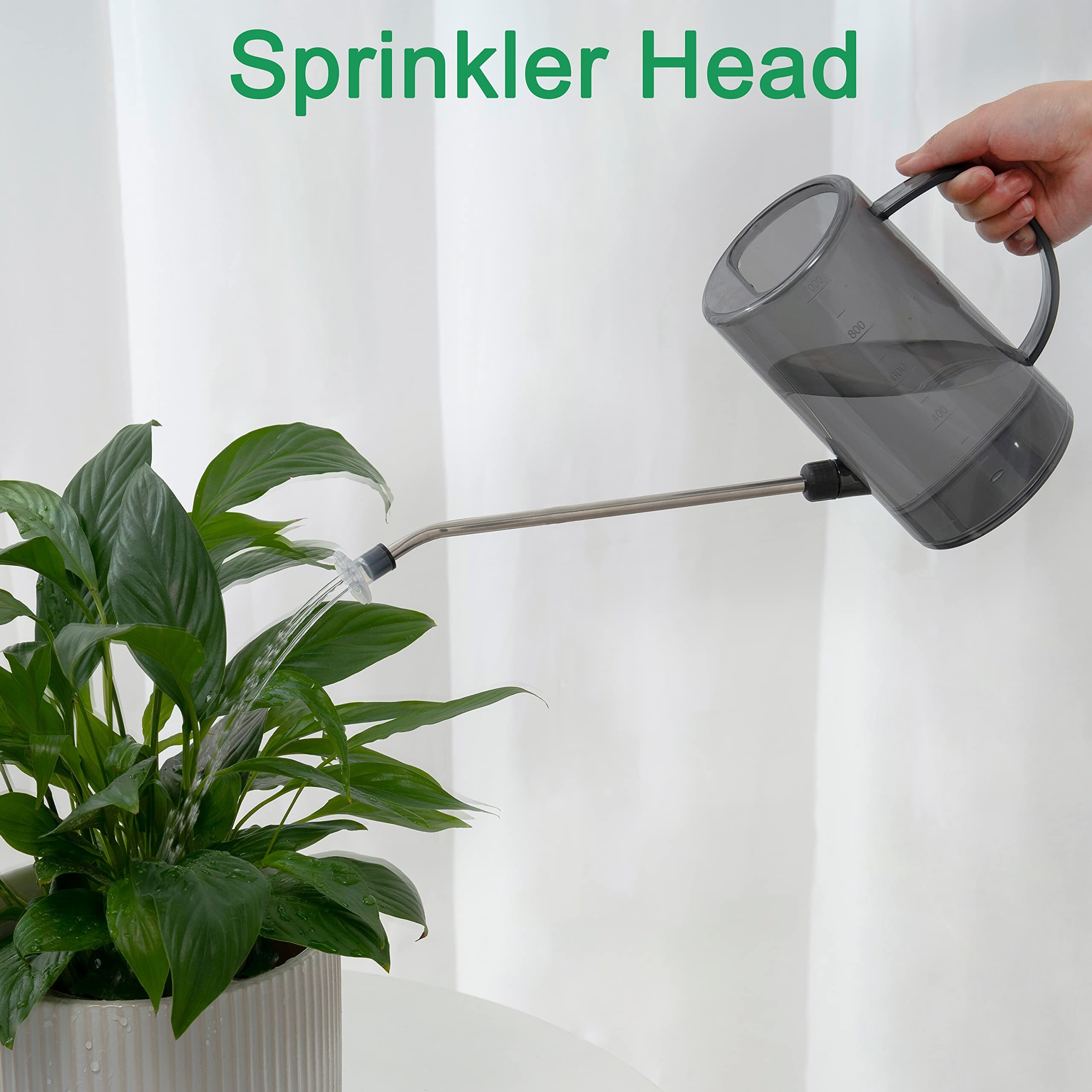 Small Watering Can For Indoor Plants, Long Spout Watering Can Indoor With Sprinkler Head, Indoor Watering Can For House Plants, Flowers, Succulents,Bonsai 34Oz