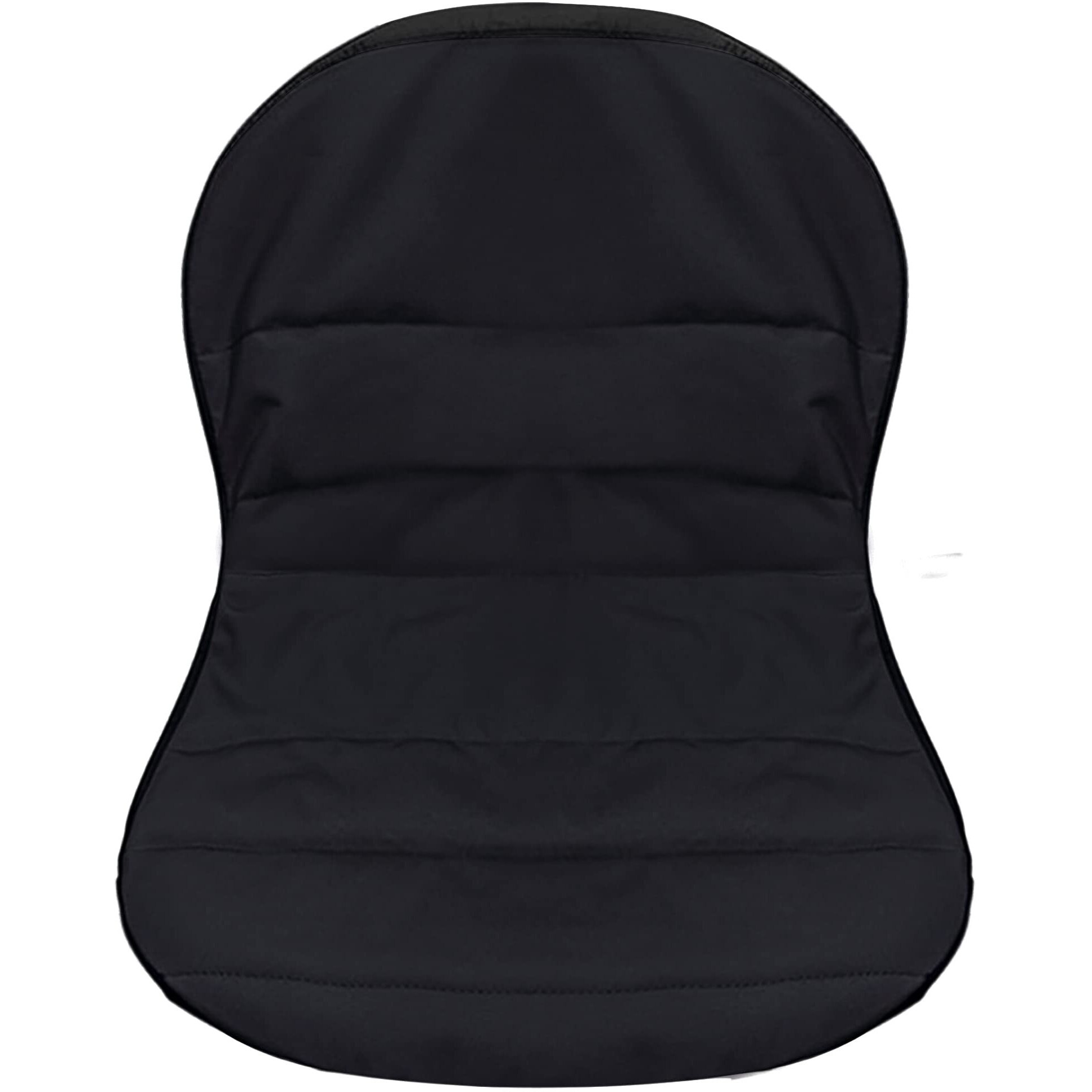 Black Riding Lawn Mower Tractor Seat Cover For Kubota Craftsman Husqvarna John Deere Cub Cadet Wheatherproof Padded Comfort Fits 12.5''-14'' Backrest 3Storage Pockets