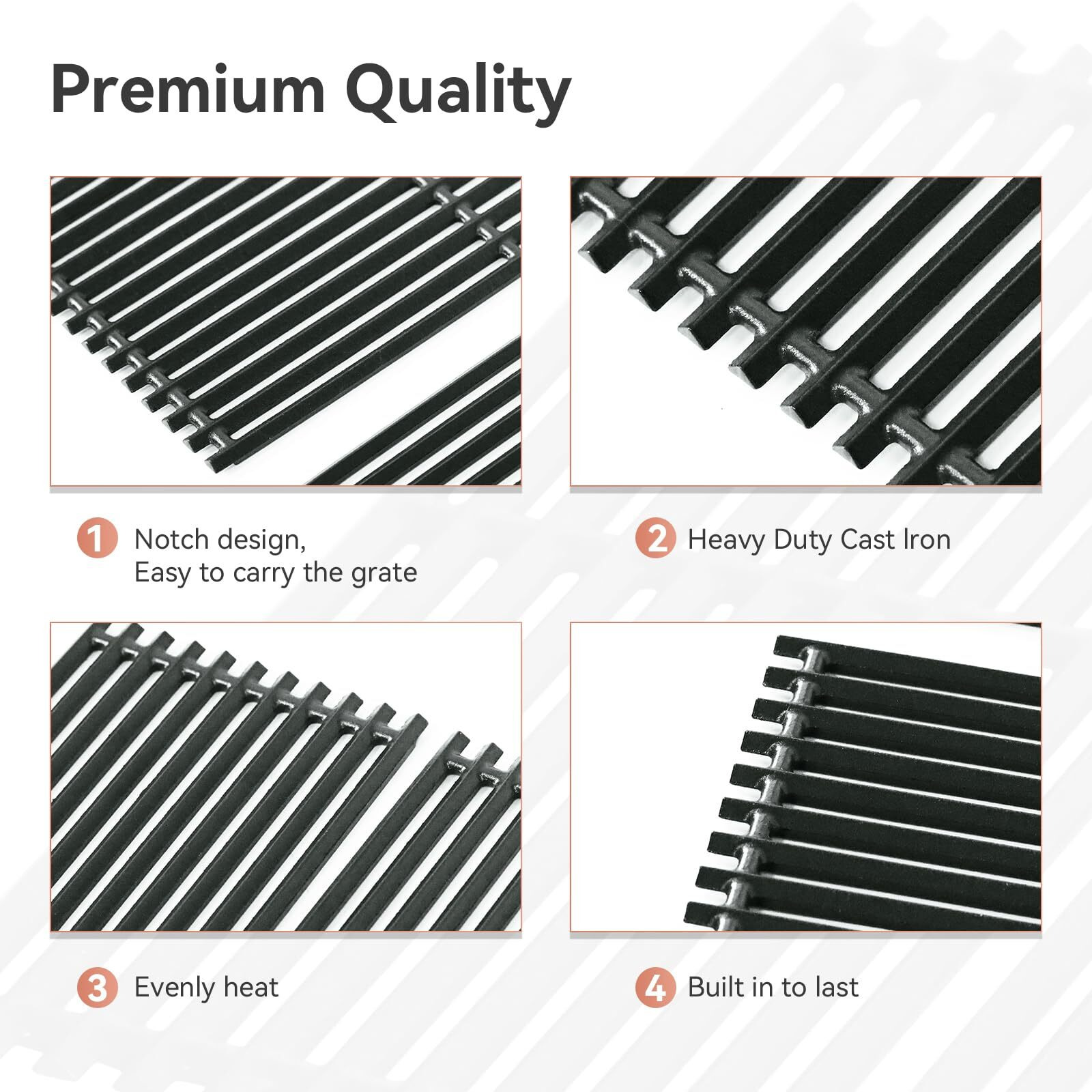 17 Inch Cooking Grates For Charbroil Commercial Infrared 463355220 463242516 463242515 466242615 463243016,Cooking Grids For 463346017 466242616 463367016 463246018, G466-0025-W1A Replacement Parts