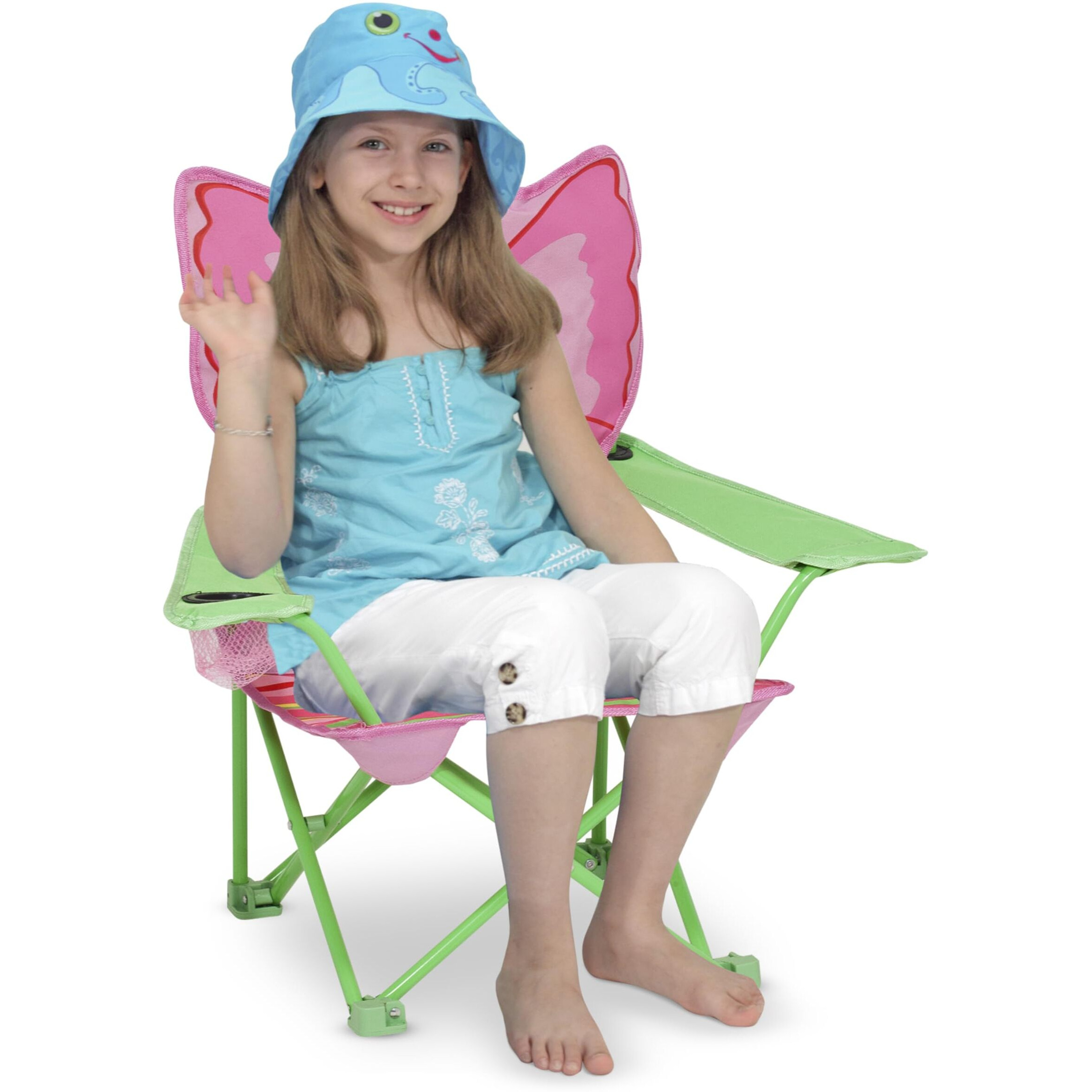 Melissa & Doug Bella Butterfly Child's Outdoor Chair (Frustration-Free Packaging)