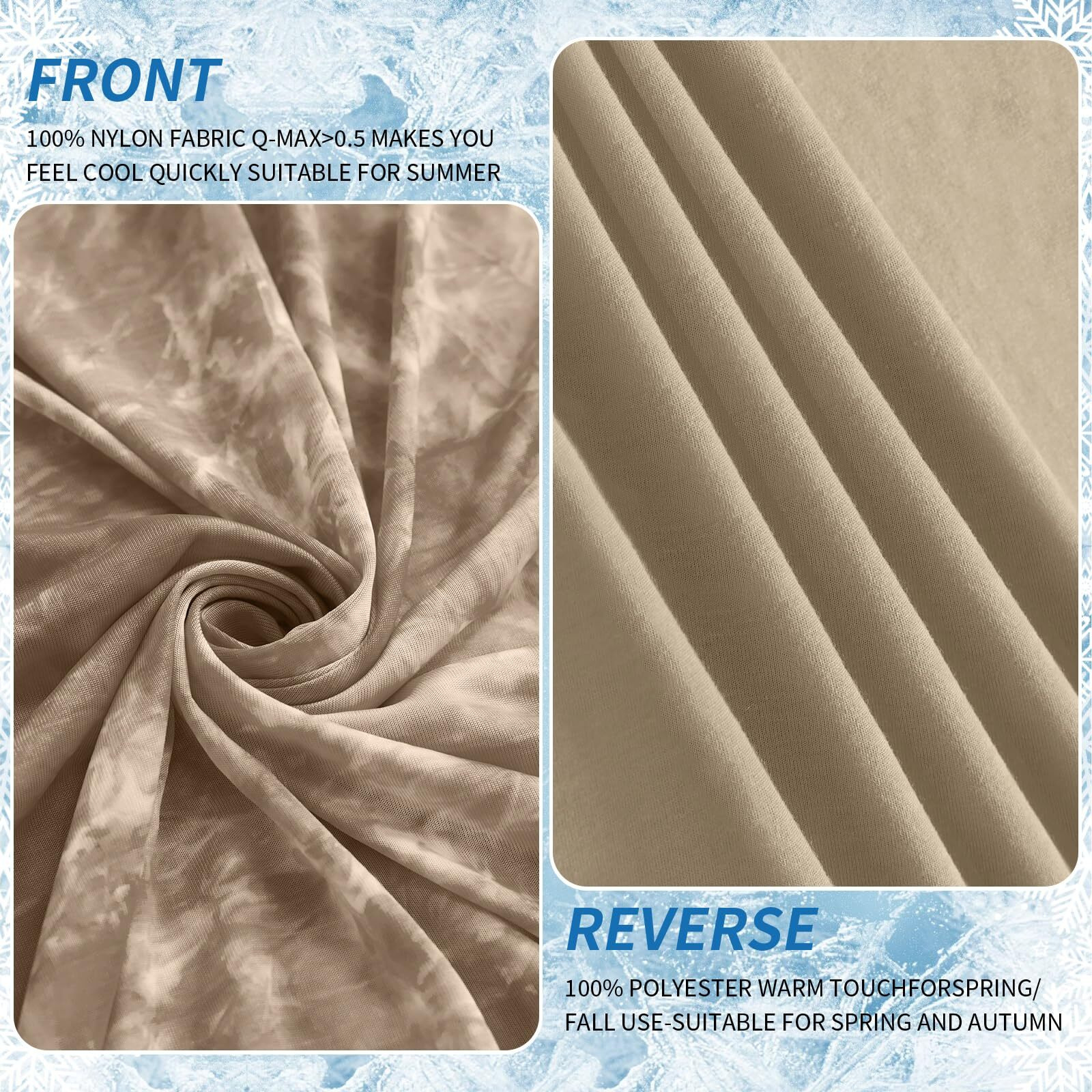 Guohaoi Cooling Blanket King Size (90"&quotX108"") Summer Blanket Tie Dye For Hot Sleepers Lightweight Breathable Bed Blanket, Arc-Chill Q-Max &gt0.5 Cool Fiber