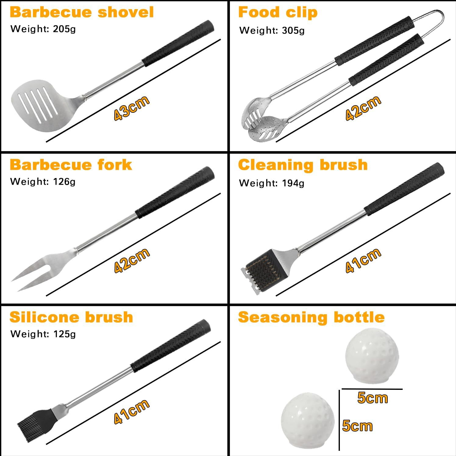 Jishi Golf Gifts For Men 8Pcs Funny Grilling Accessories Bbq Grill Tool Utensils Set, Stocking Stuffers For Adults Men Women Golfers Christmas Birthday Gifts For Dad Husband Him From Daughter Son Wife