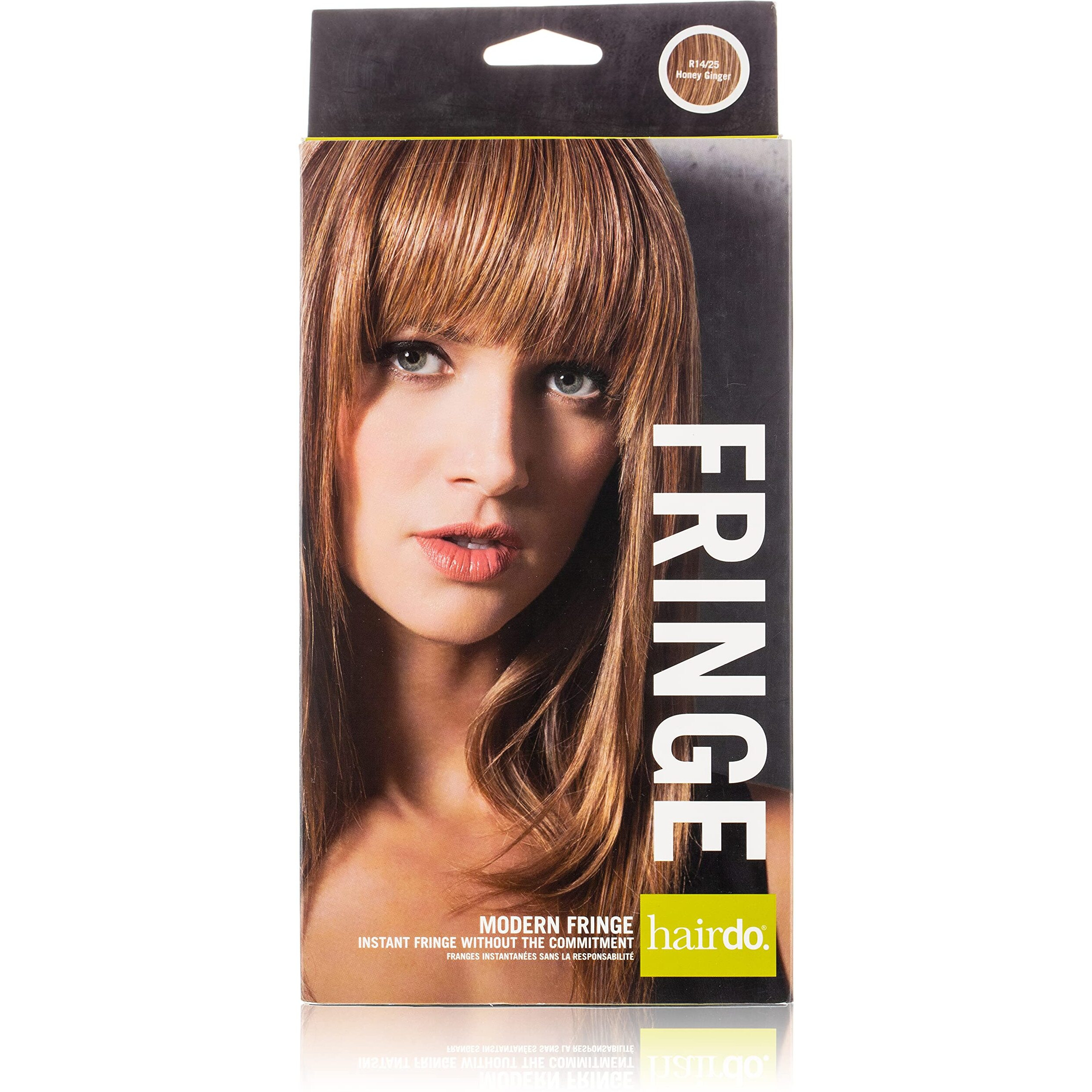 Modern Fringe Clip In Bang - R14 25 Honey Ginger By Hairdo For Women - 1 Pc Hair Extension