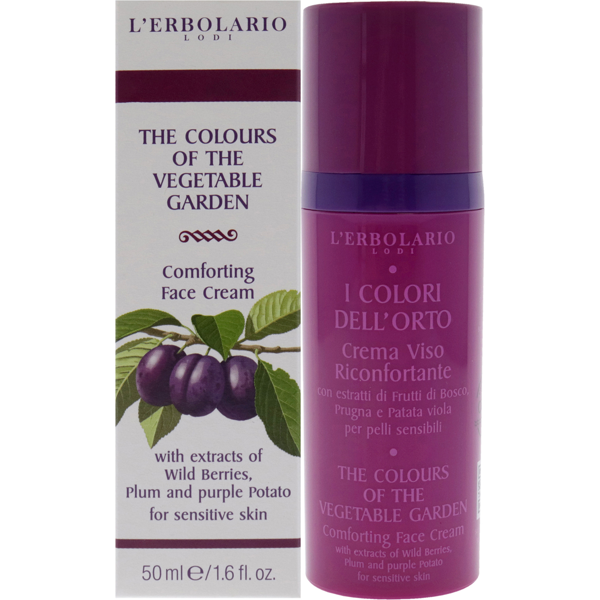 The Colours Of The Vegetable Garde - Conforting Face Cream By Lerbolario For Women - 1.6 Oz Cream