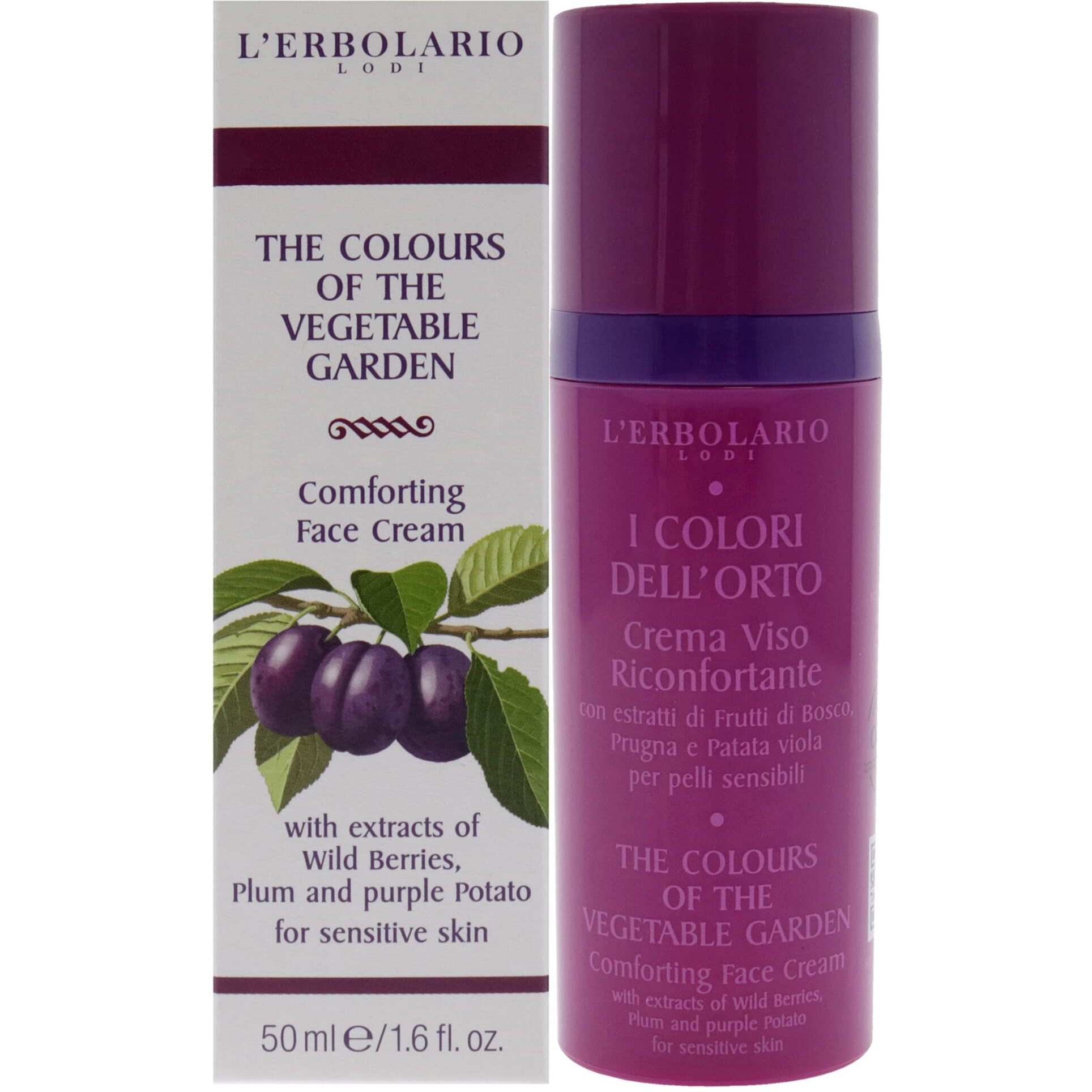 The Colours Of The Vegetable Garde - Conforting Face Cream By Lerbolario For Women - 1.6 Oz Cream
