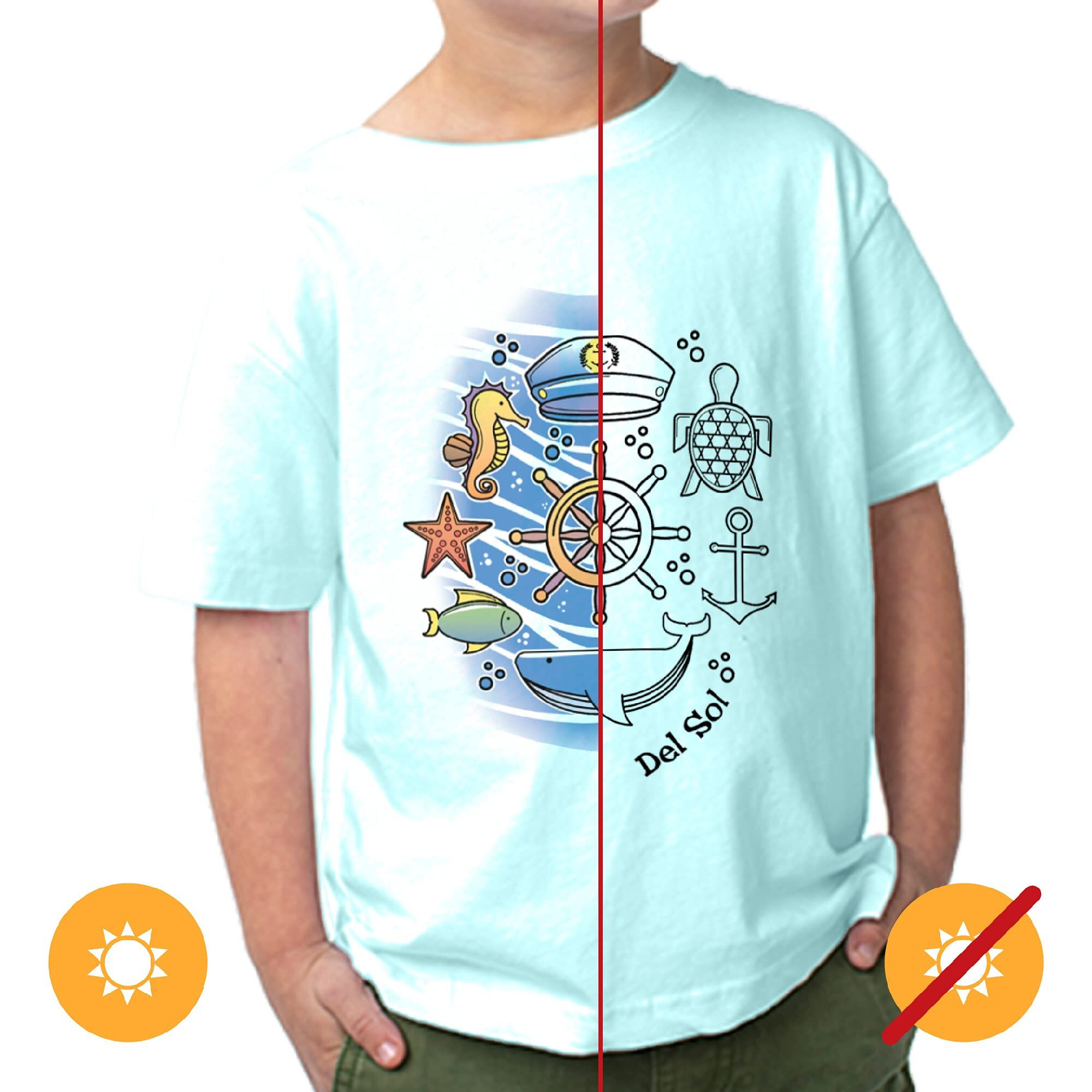 Kids Crew Tee - Sea Adventure By Delsol For Kids - 1 Pc T-Shirt (3T)
