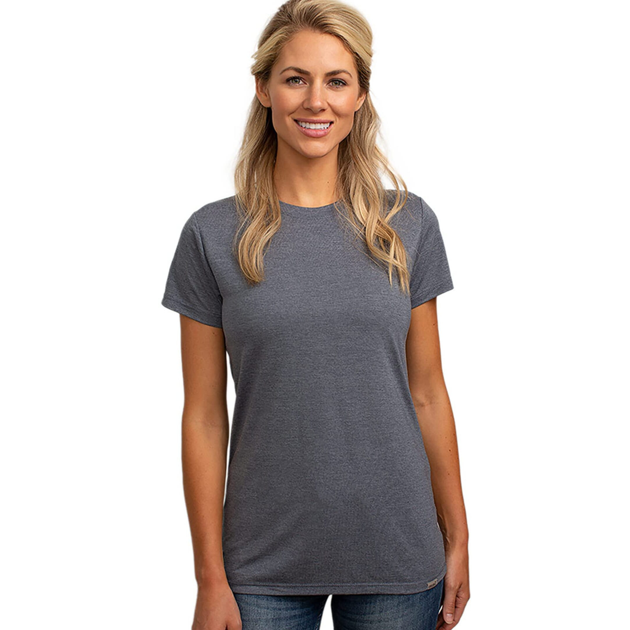 Bamboo Crew Tee - Navy Heather By Cariloha For Women - 1 Pc T-Shirt (M)