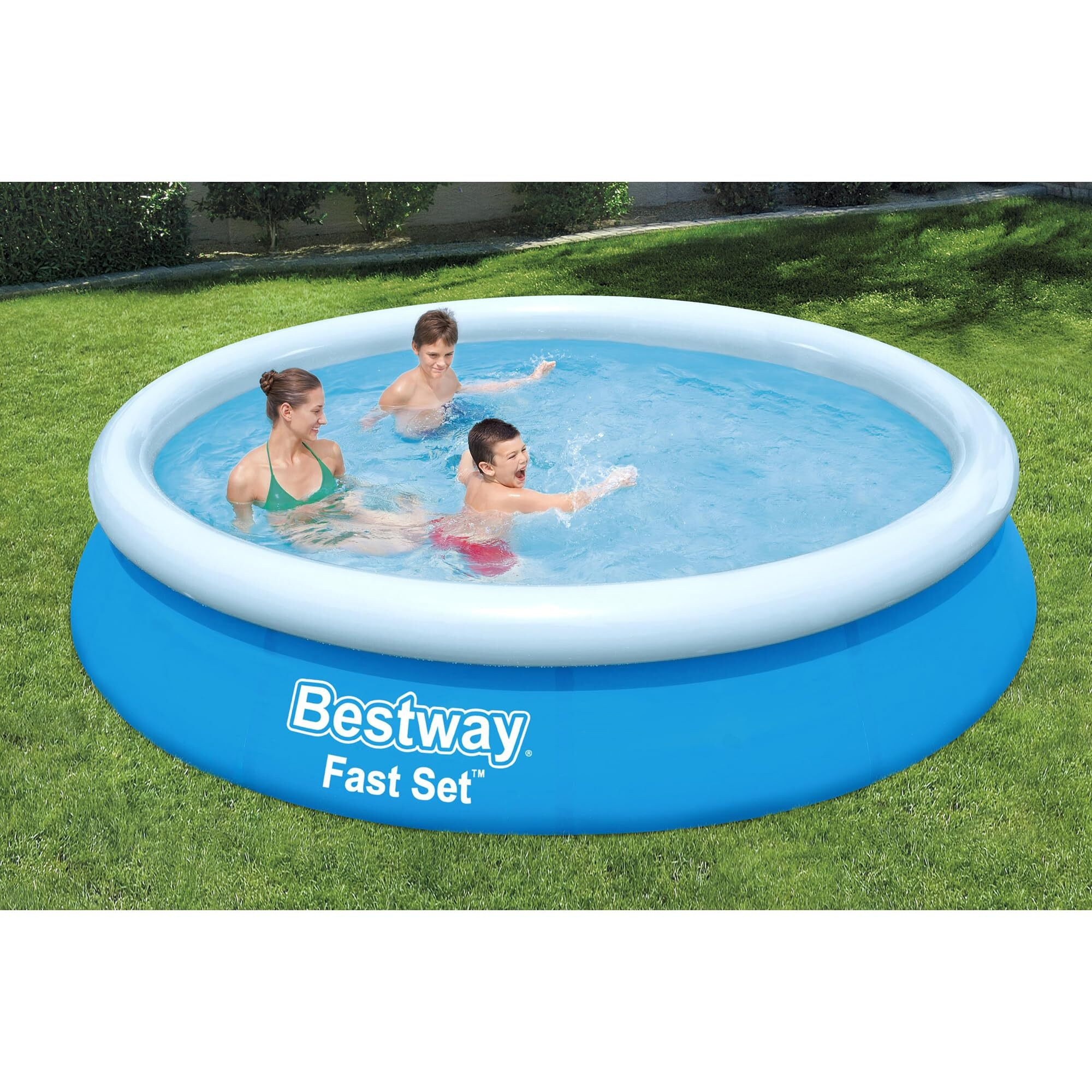 Bestway 57275E Fast Set Up 12Ft X 30In Inflatable Above Ground Swimming Pool W/330 Gph Filter Pump