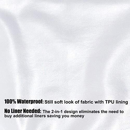 Ultimate Waterproof Long Fabric Shower Curtain Or Liner 72X76, Breathable Tpu & Machine Washable, Use For Bath Tub/Stall In Home And Hotel, White, 72"&quotX76""