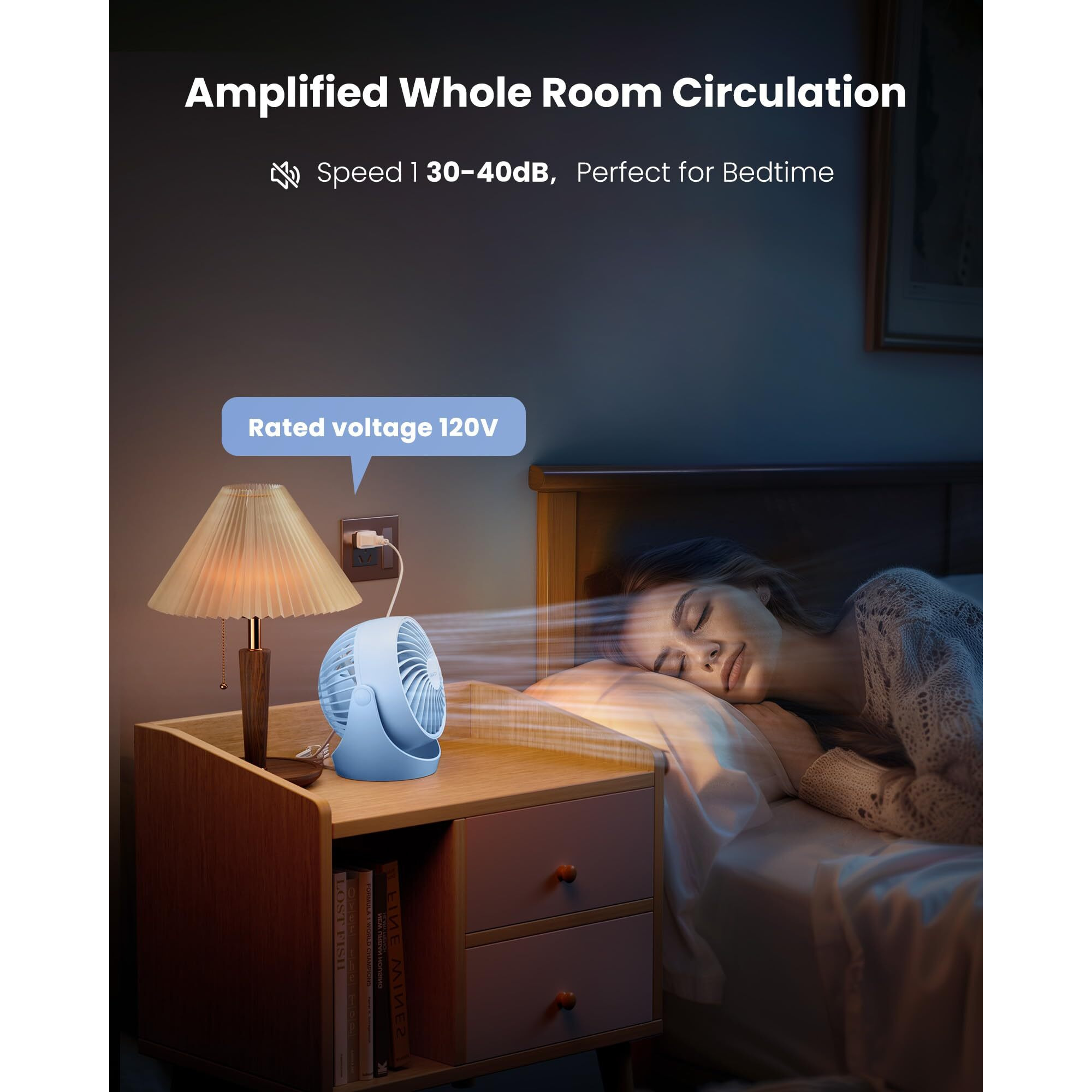 Gaiatop Air Circulator Fan, Portable Desk Fan Table Fan Dorm Fan, 5-Inch Small Fan 3 Speed With 360 Adjustable Tilt Energy-Saving Quiet Fan For Home, Office, Bedside, Bedroom, Bathroom